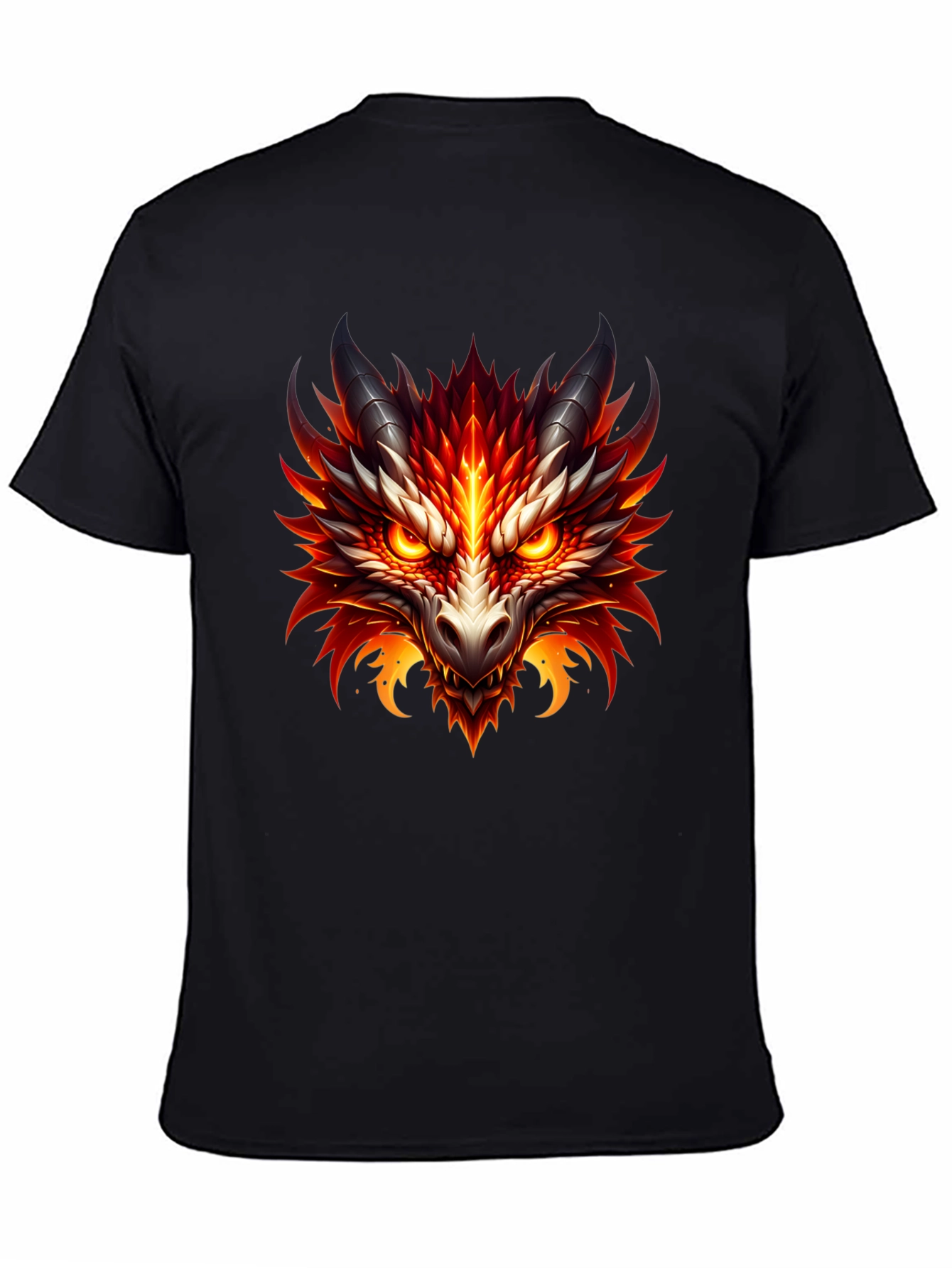 Fiery Dragon Graphic Tee - Bold Fantasy Style