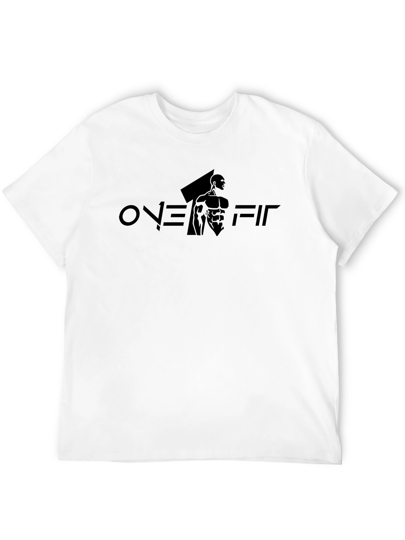 ONE FIT Black Graphic Mens T-Shirt