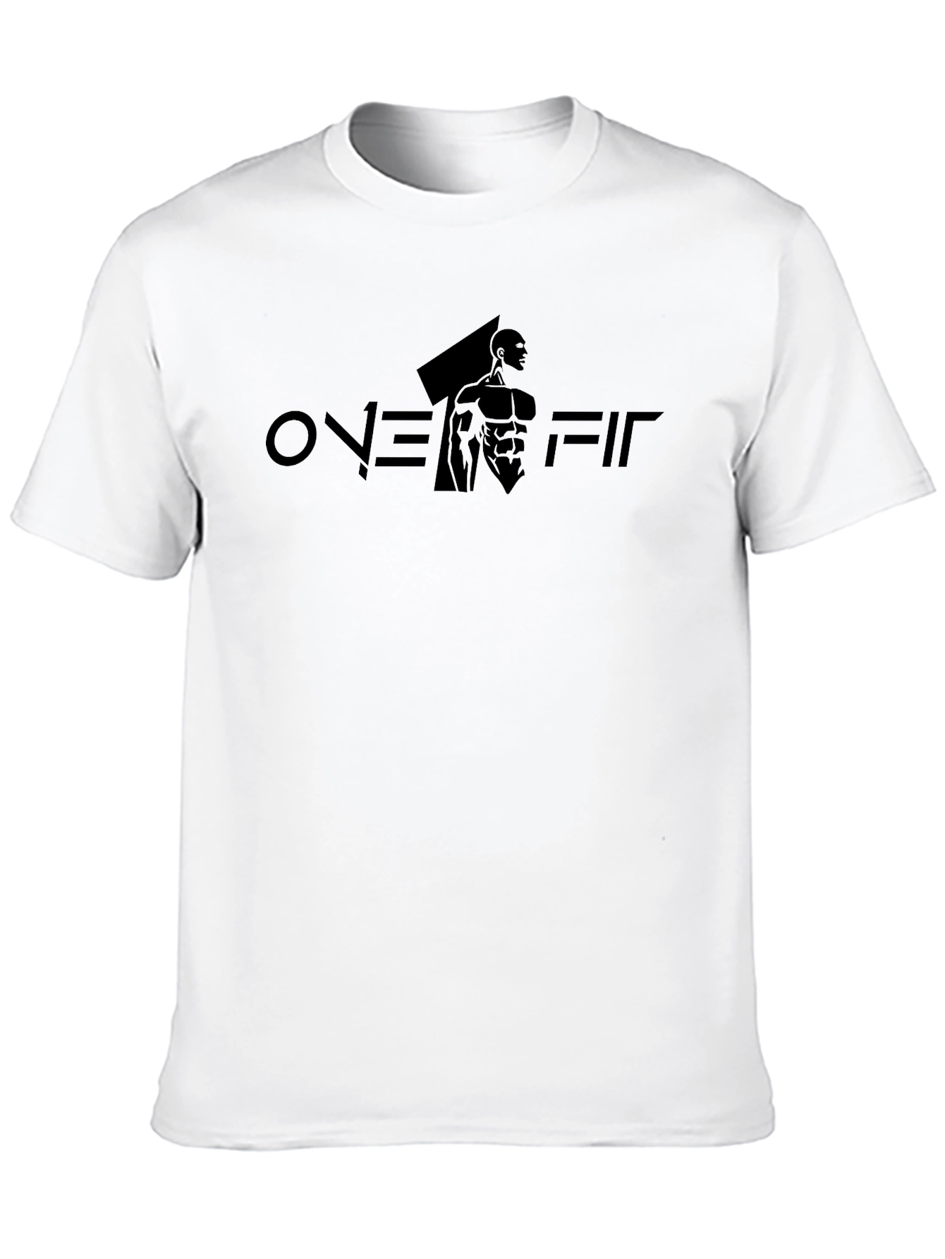 ONE FIT Black Graphic Mens T-Shirt