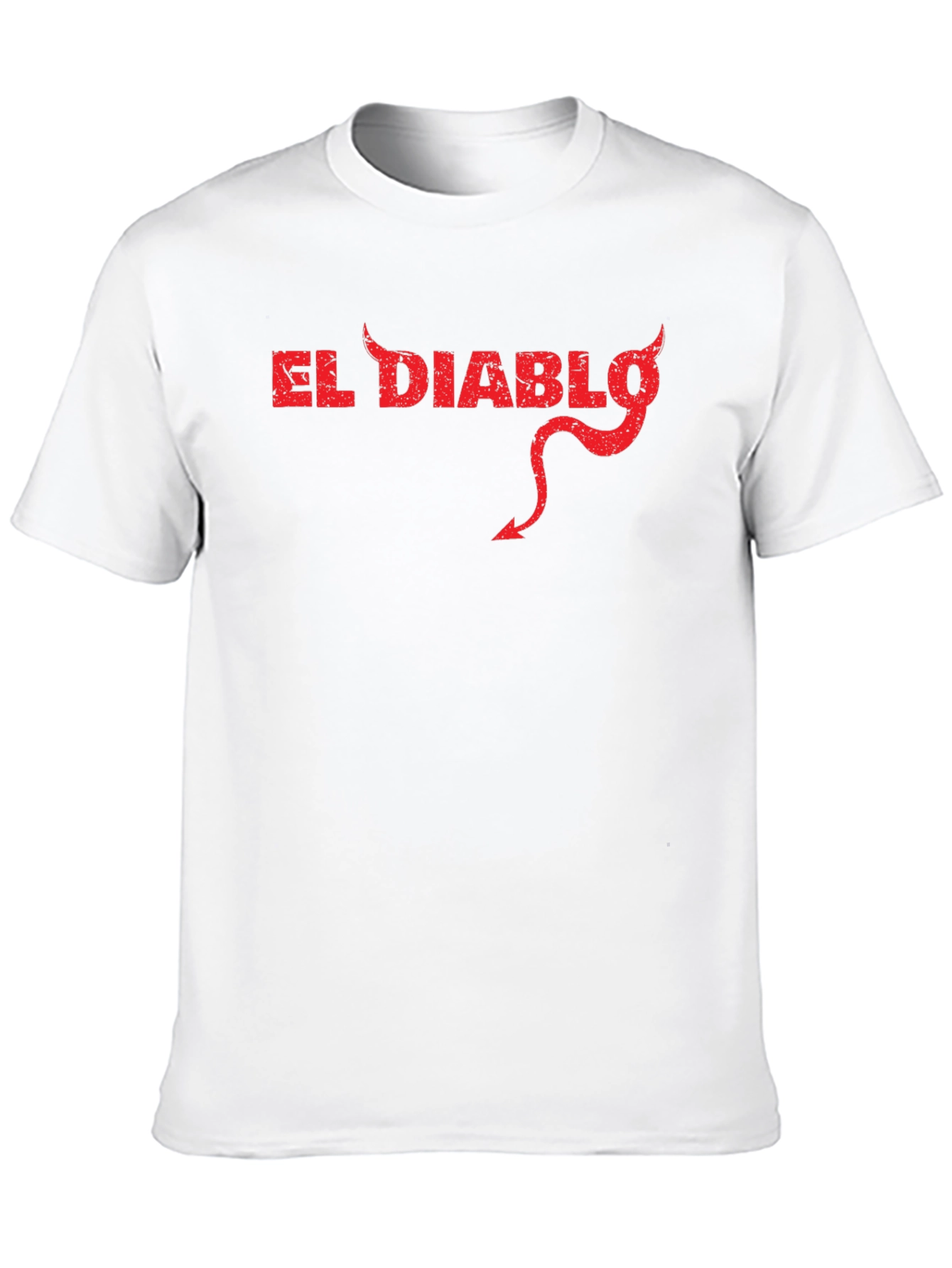 El Diablo Graphic Tee - Black Cotton Devil T-Shirt