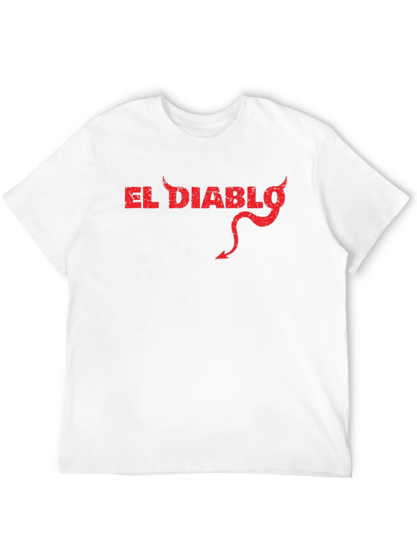 El Diablo Graphic Tee - Black Cotton Devil T-Shirt
