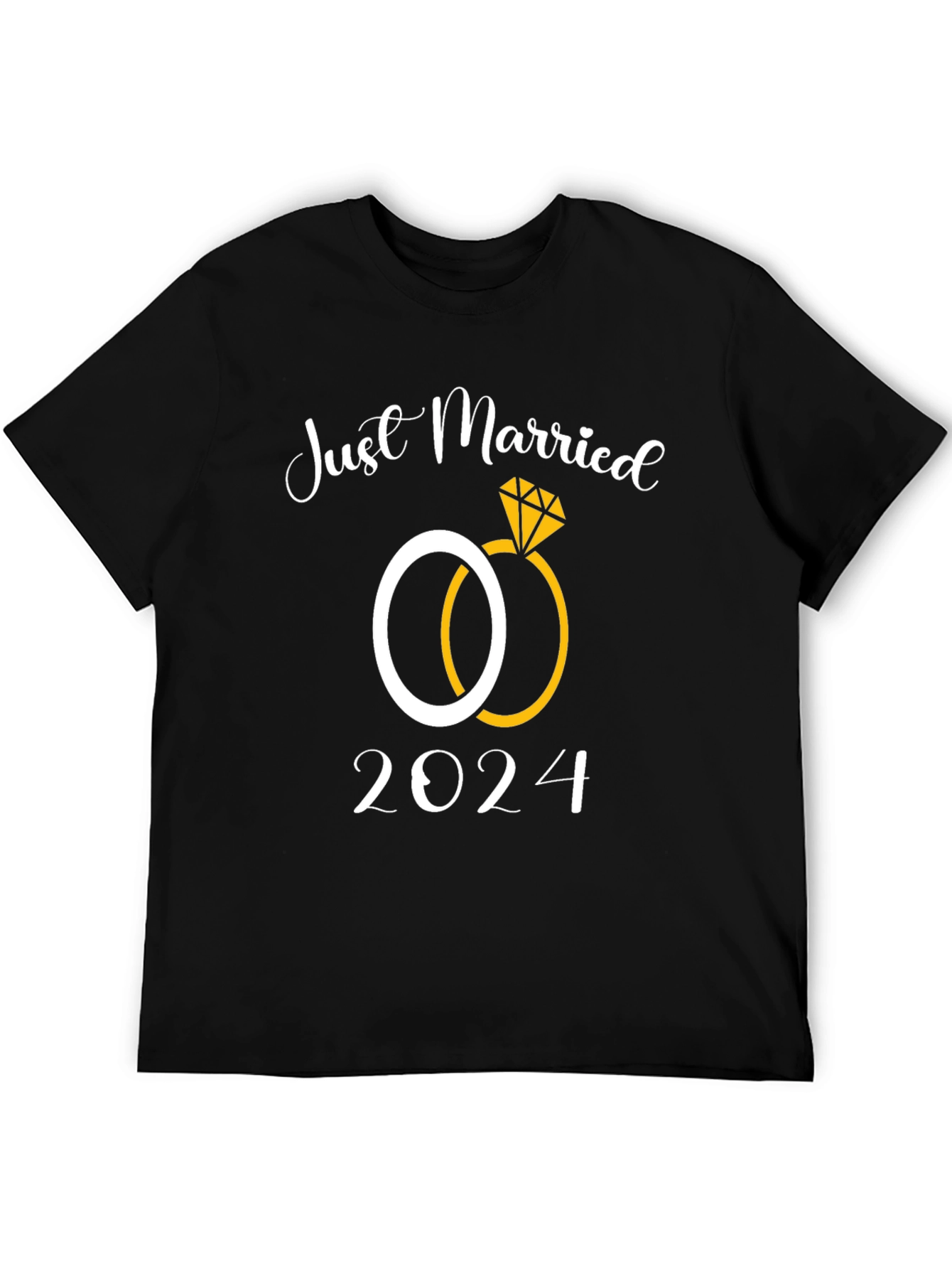 Just Married 2024 Wedding Rings T-Shirt