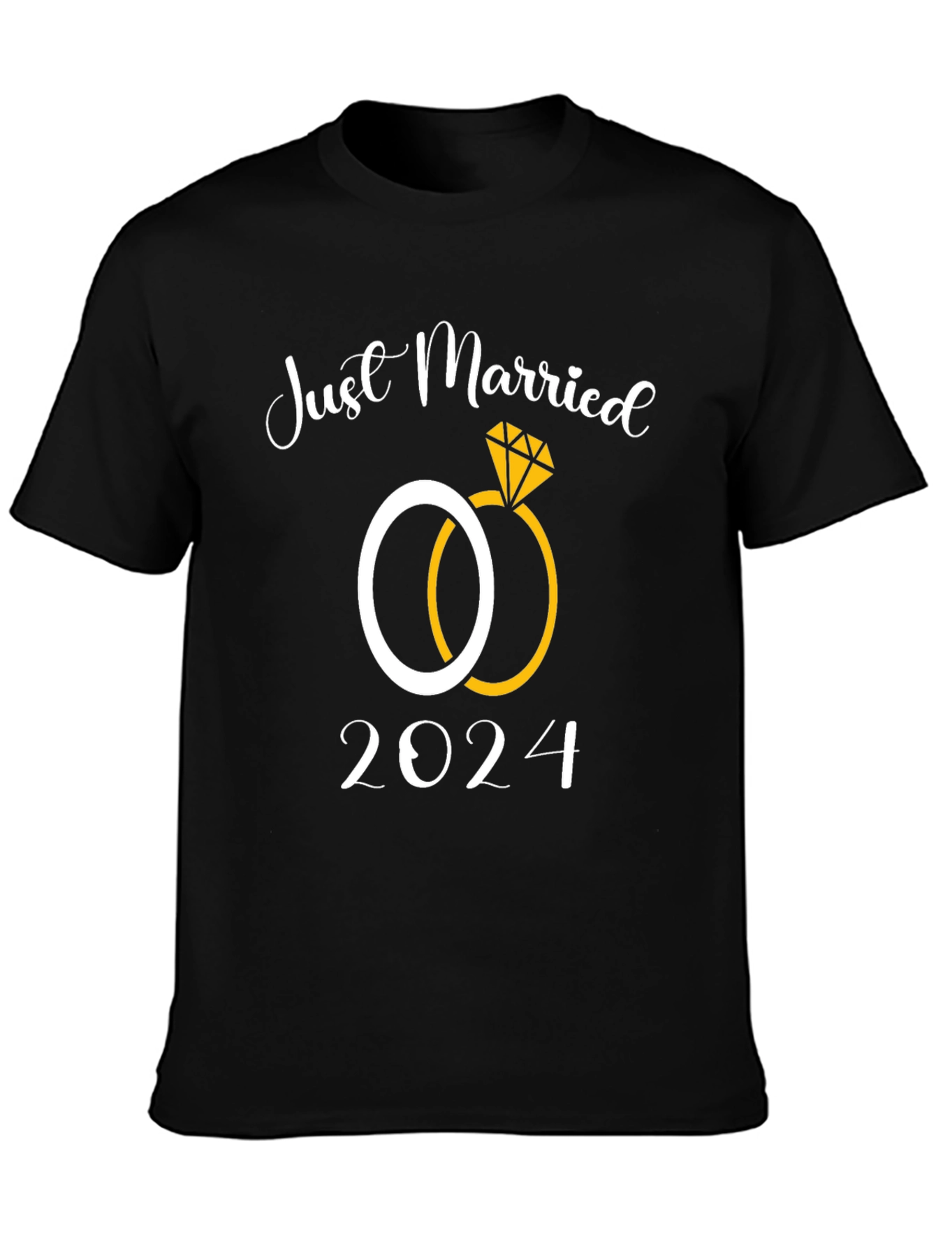 Just Married 2024 Wedding Rings T-Shirt