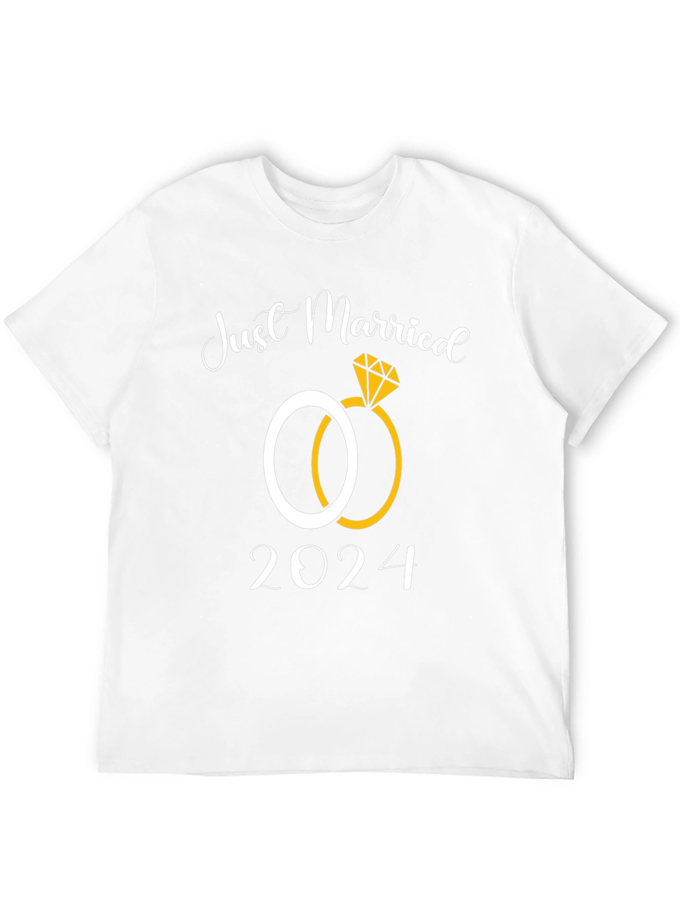 Just Married 2024 Wedding Rings T-Shirt
