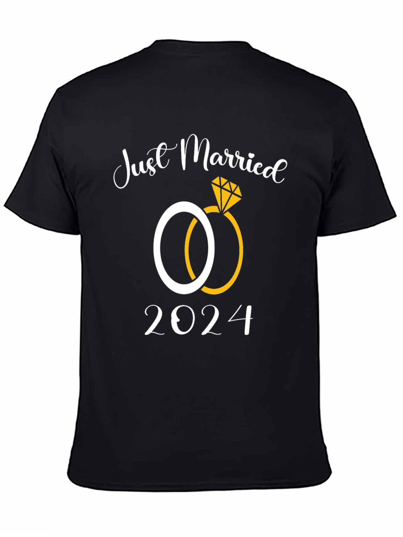 Just Married 2024 Wedding Rings T-Shirt