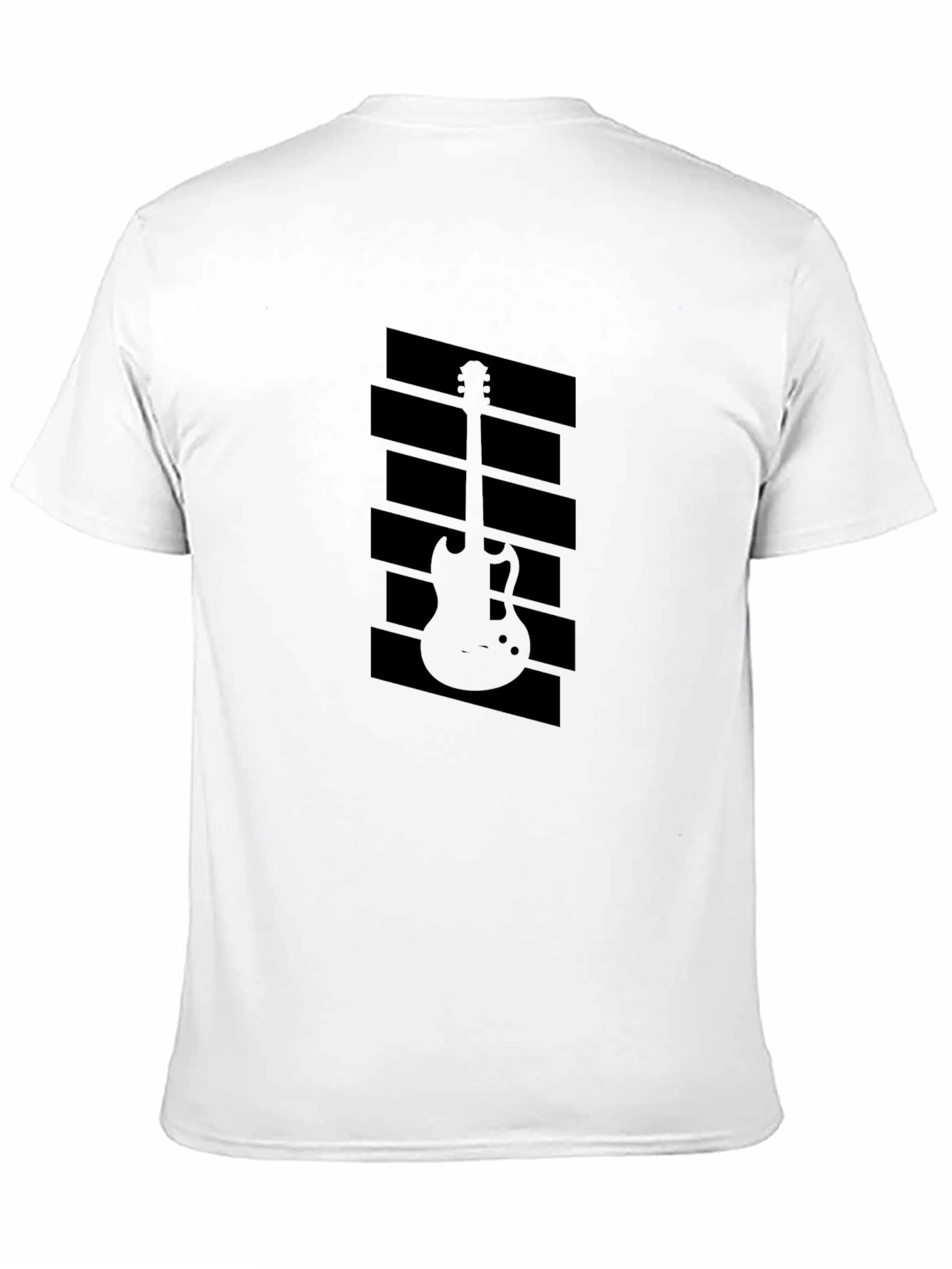 Guitar Graphic Black T-Shirt - Musician Style