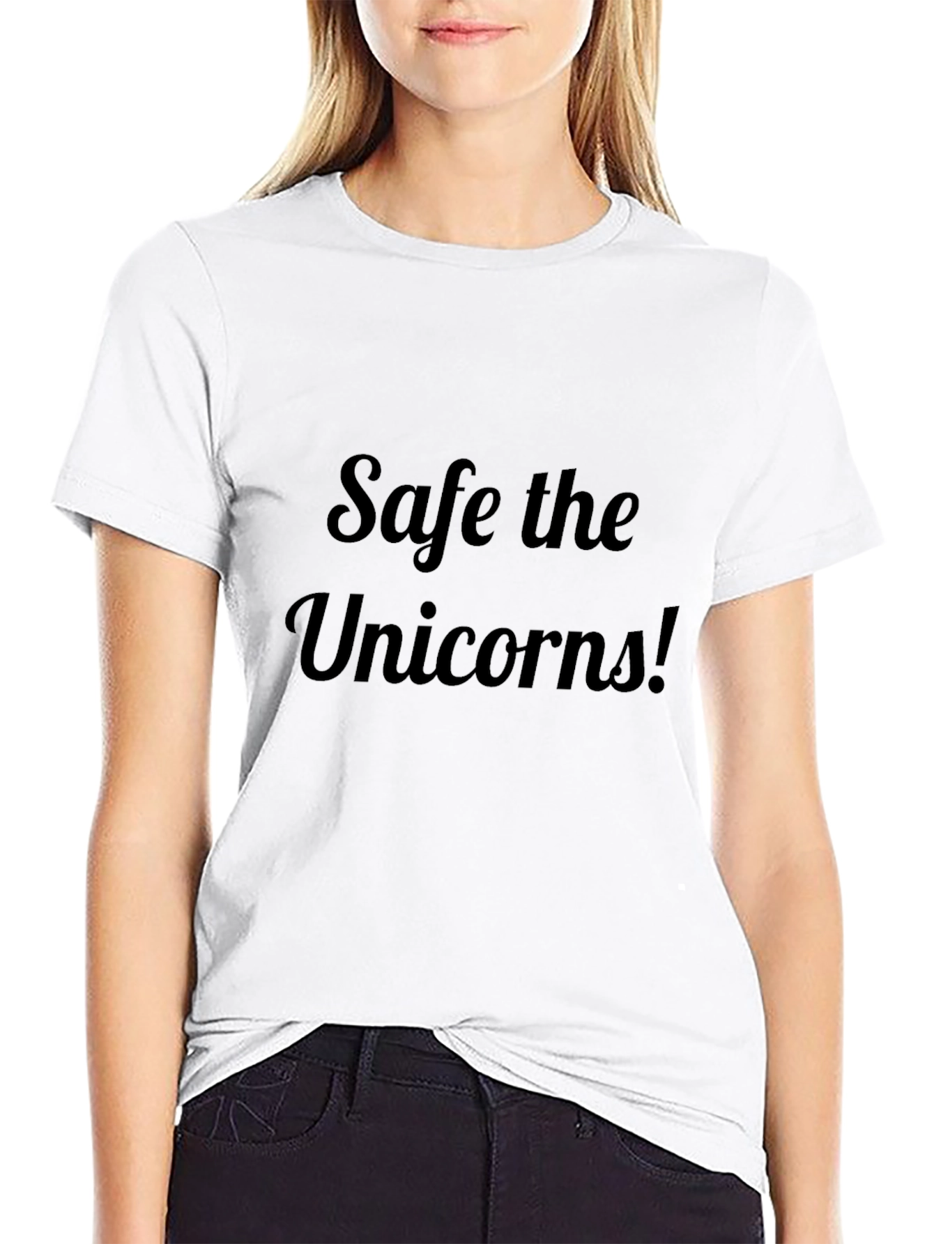 Save the Unicorns Black T-Shirt