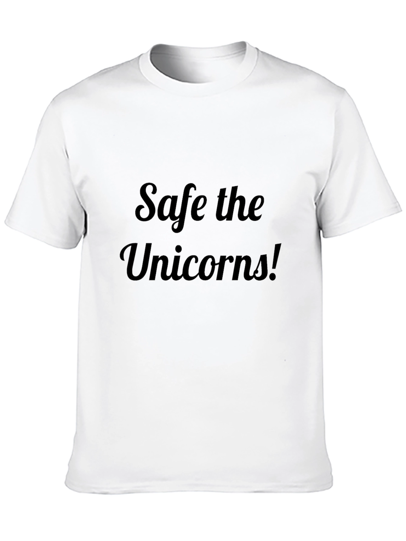Save the Unicorns Black T-Shirt
