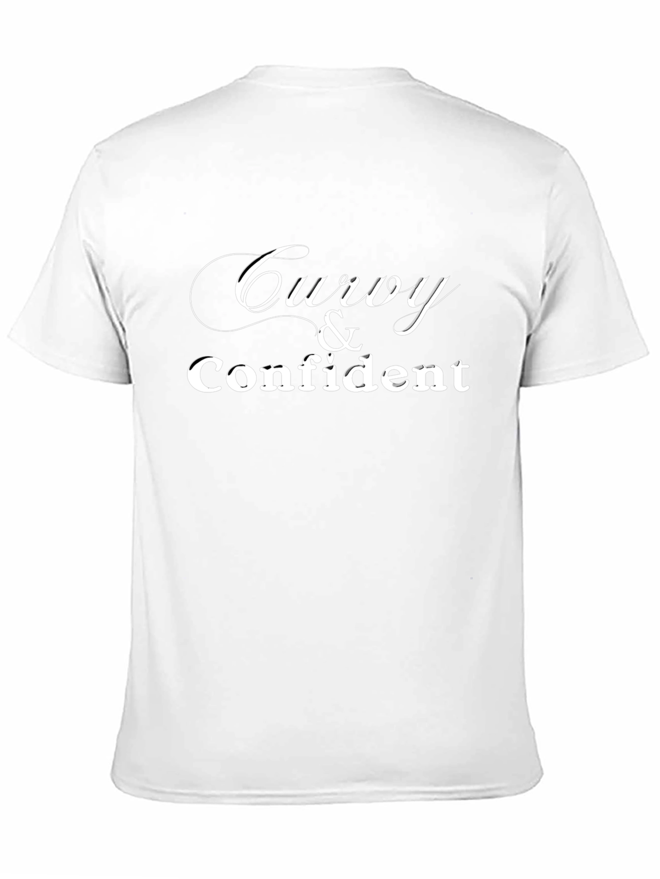 Curvy & Confident Graphic T-Shirt - Black