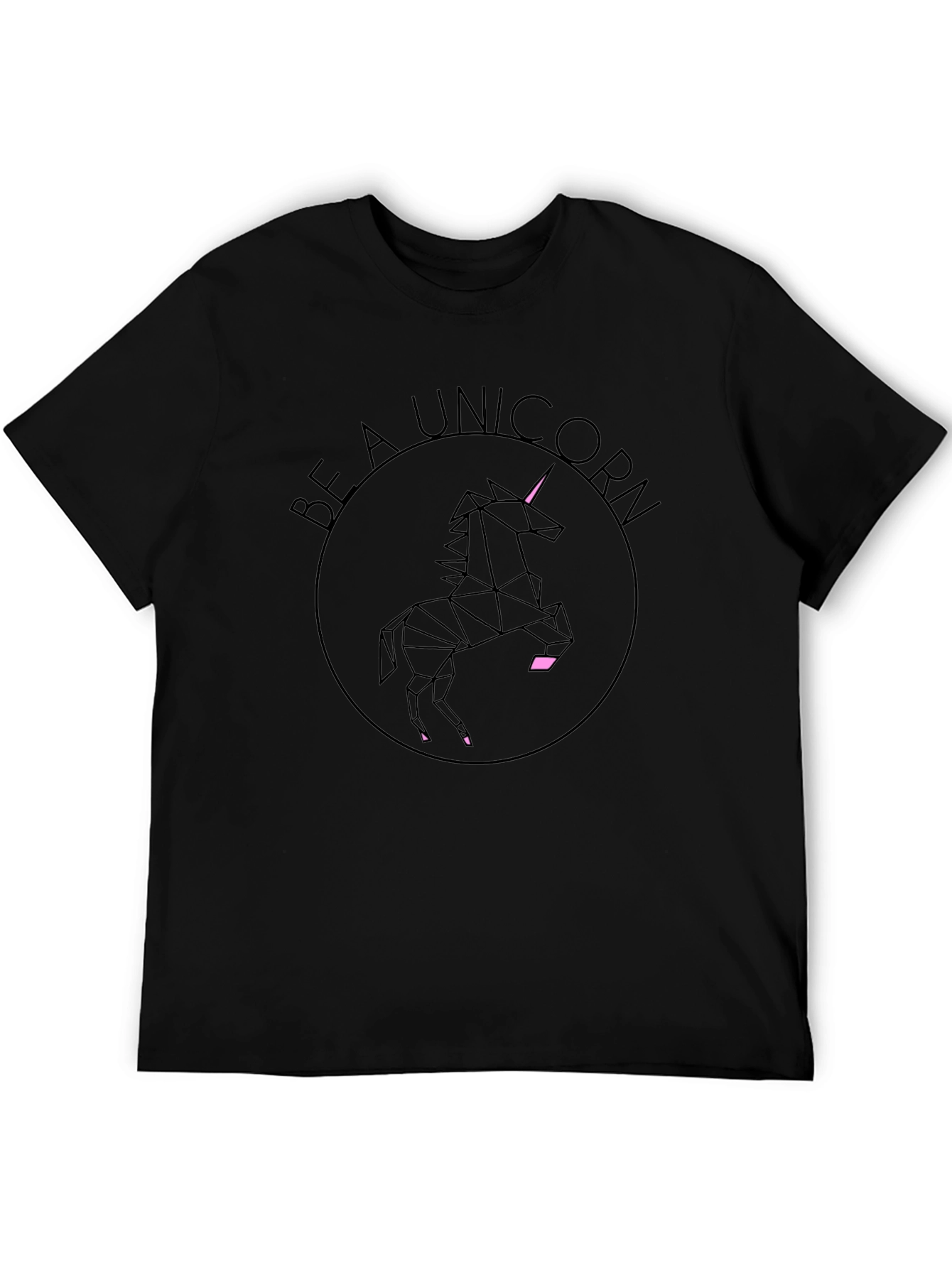 Be A Unicorn Black Graphic Tee