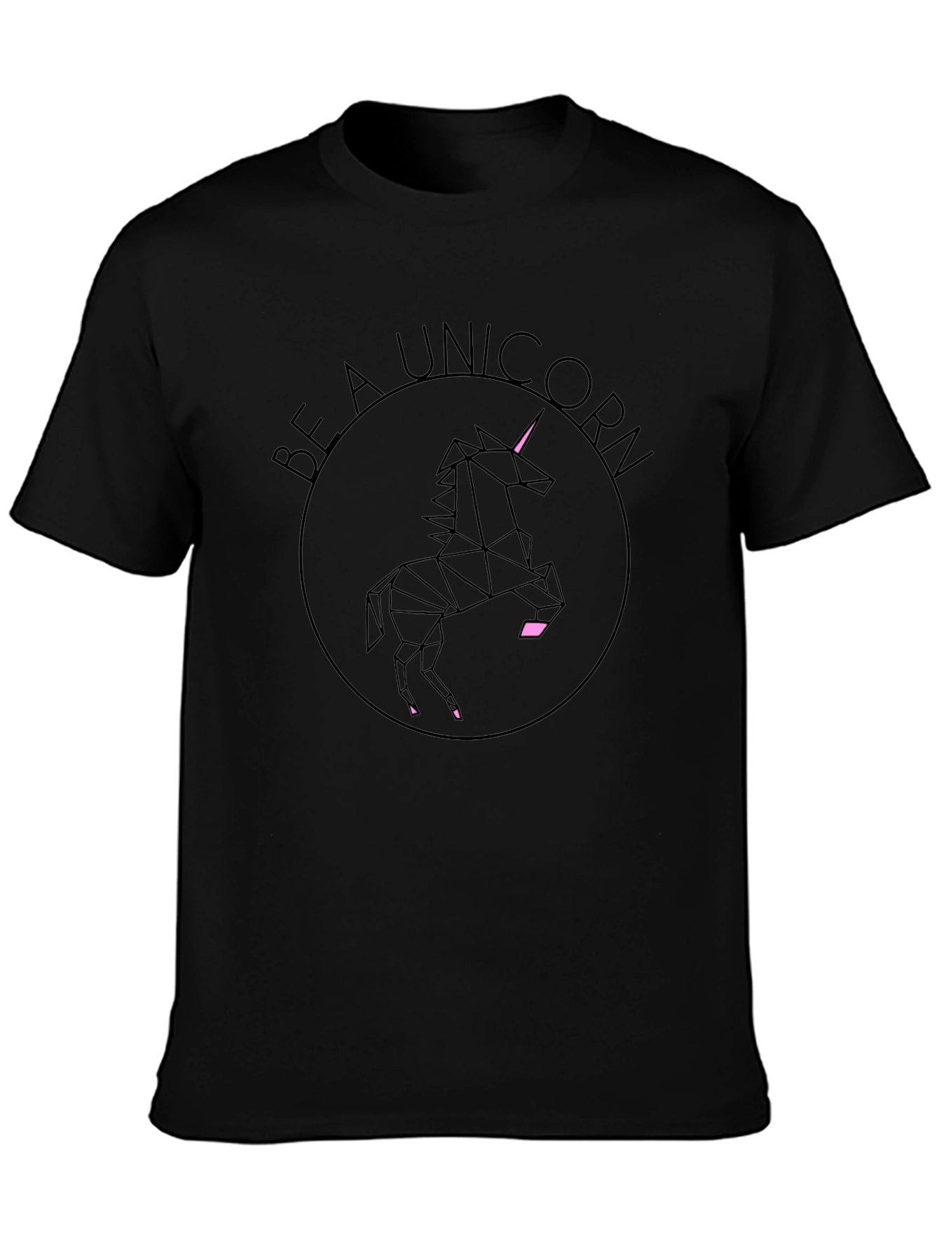Be A Unicorn Black Graphic Tee