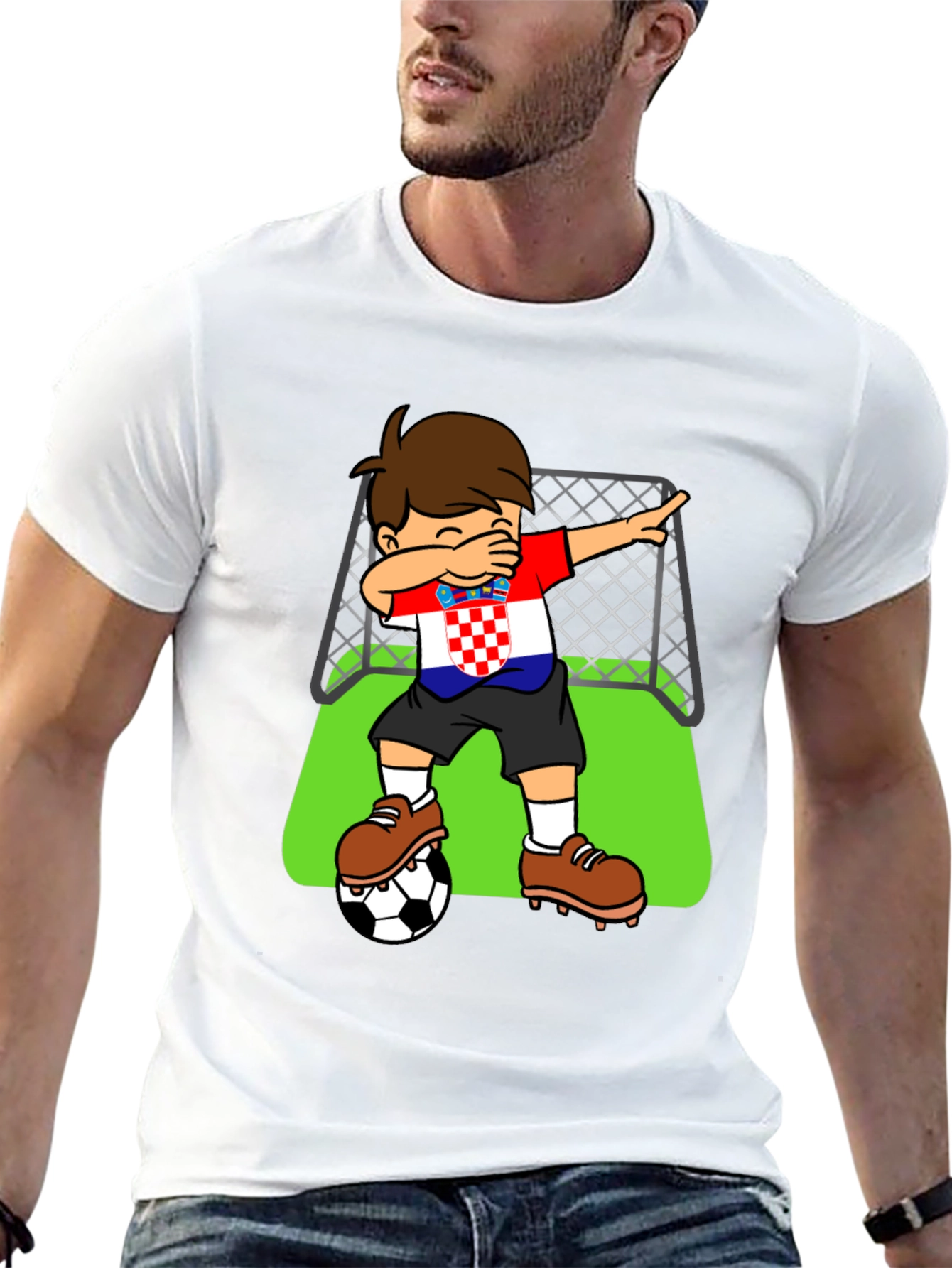 Croatia Soccer Dab T-Shirt