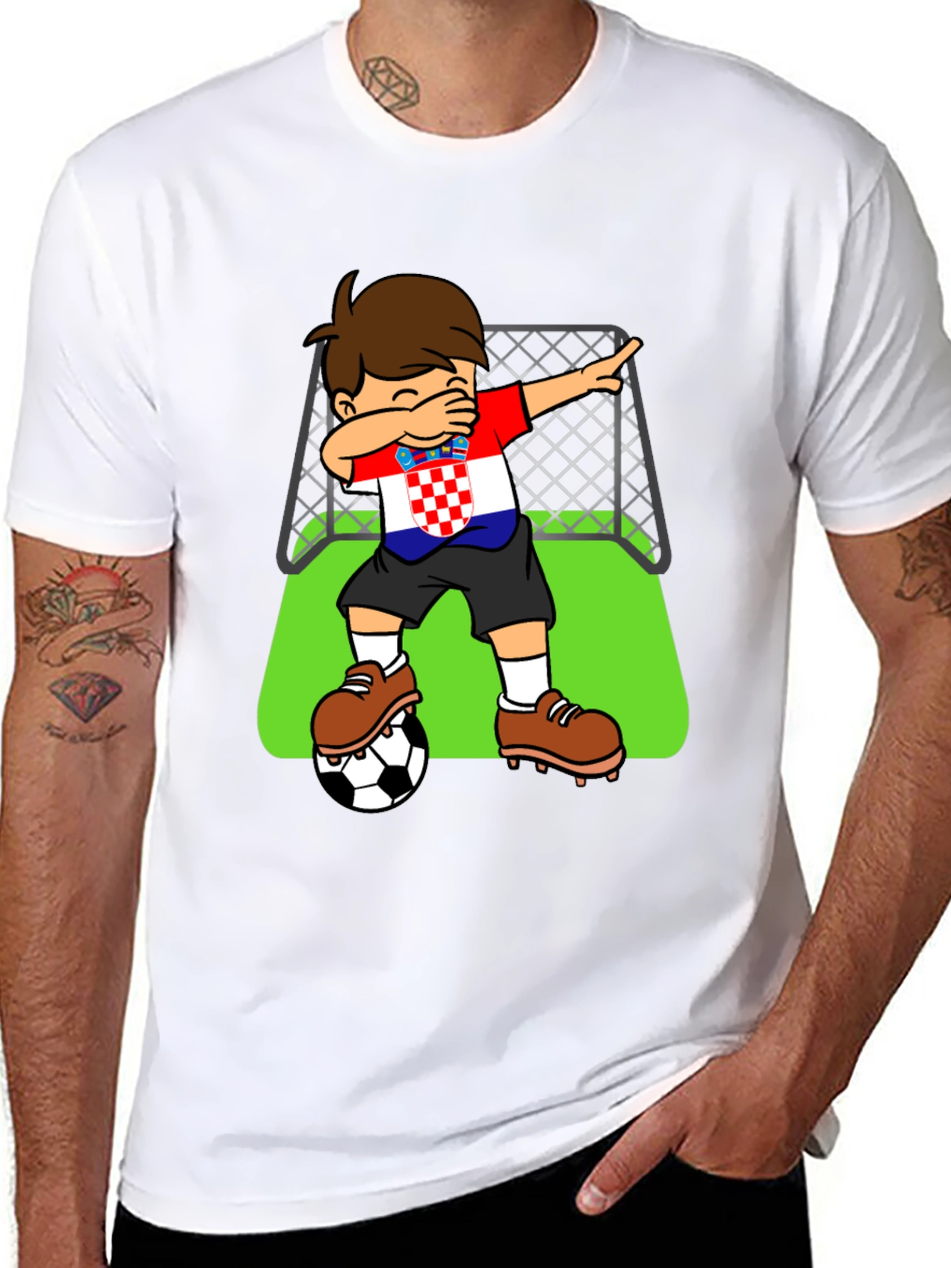 Croatia Soccer Dab T-Shirt