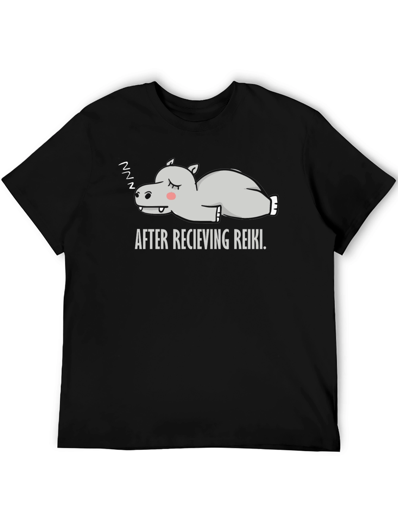Relaxed Reiki Hippo Graphic Tee