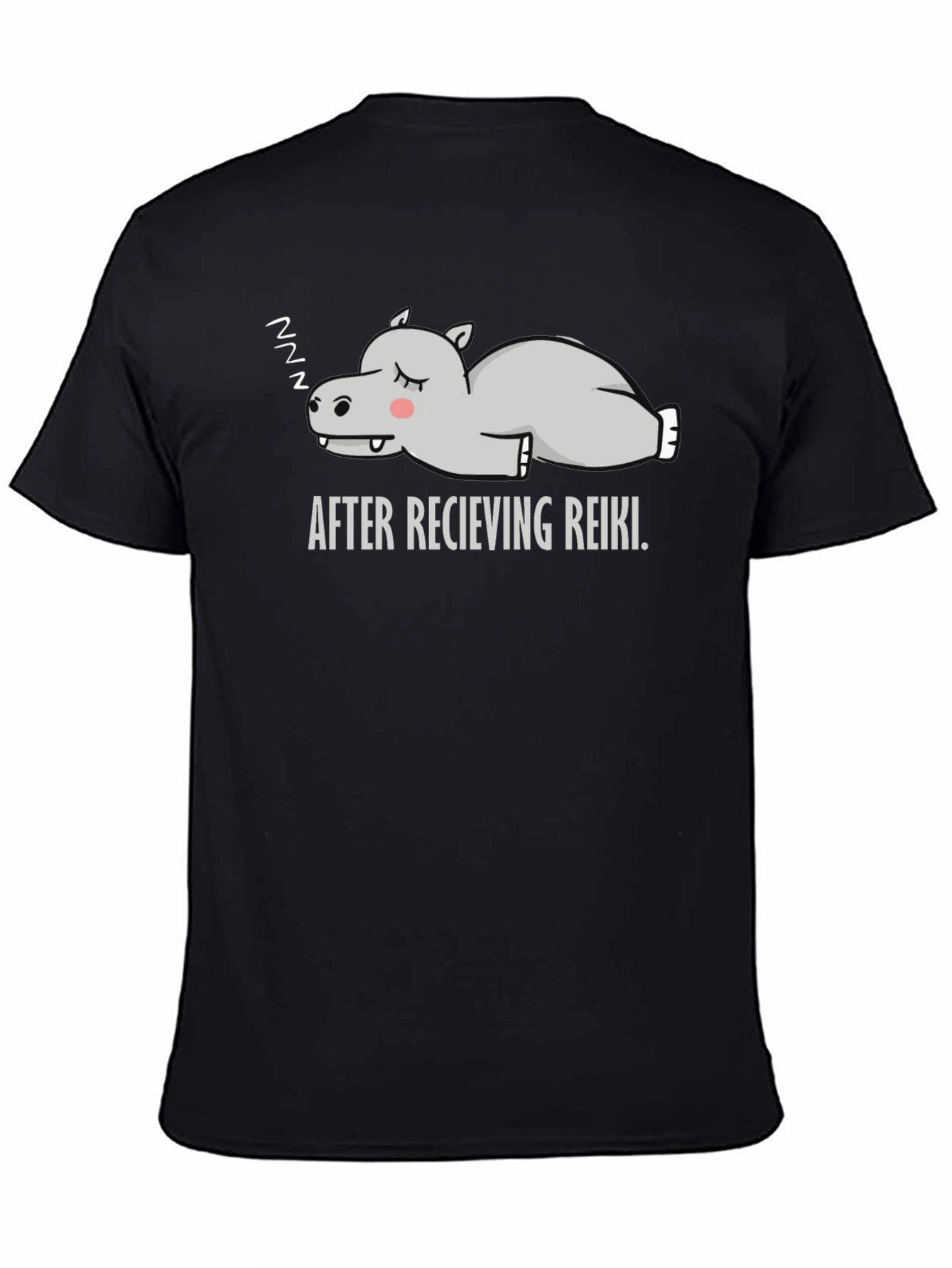 Relaxed Reiki Hippo Graphic Tee