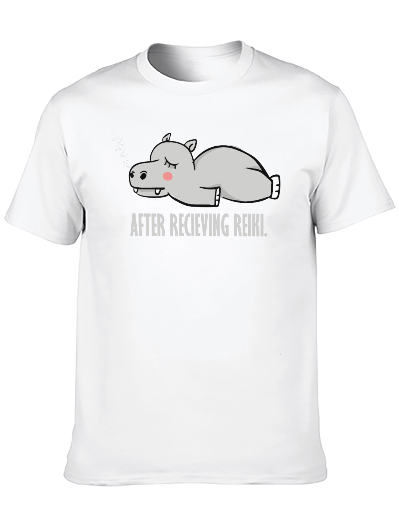 Relaxed Reiki Hippo Graphic Tee