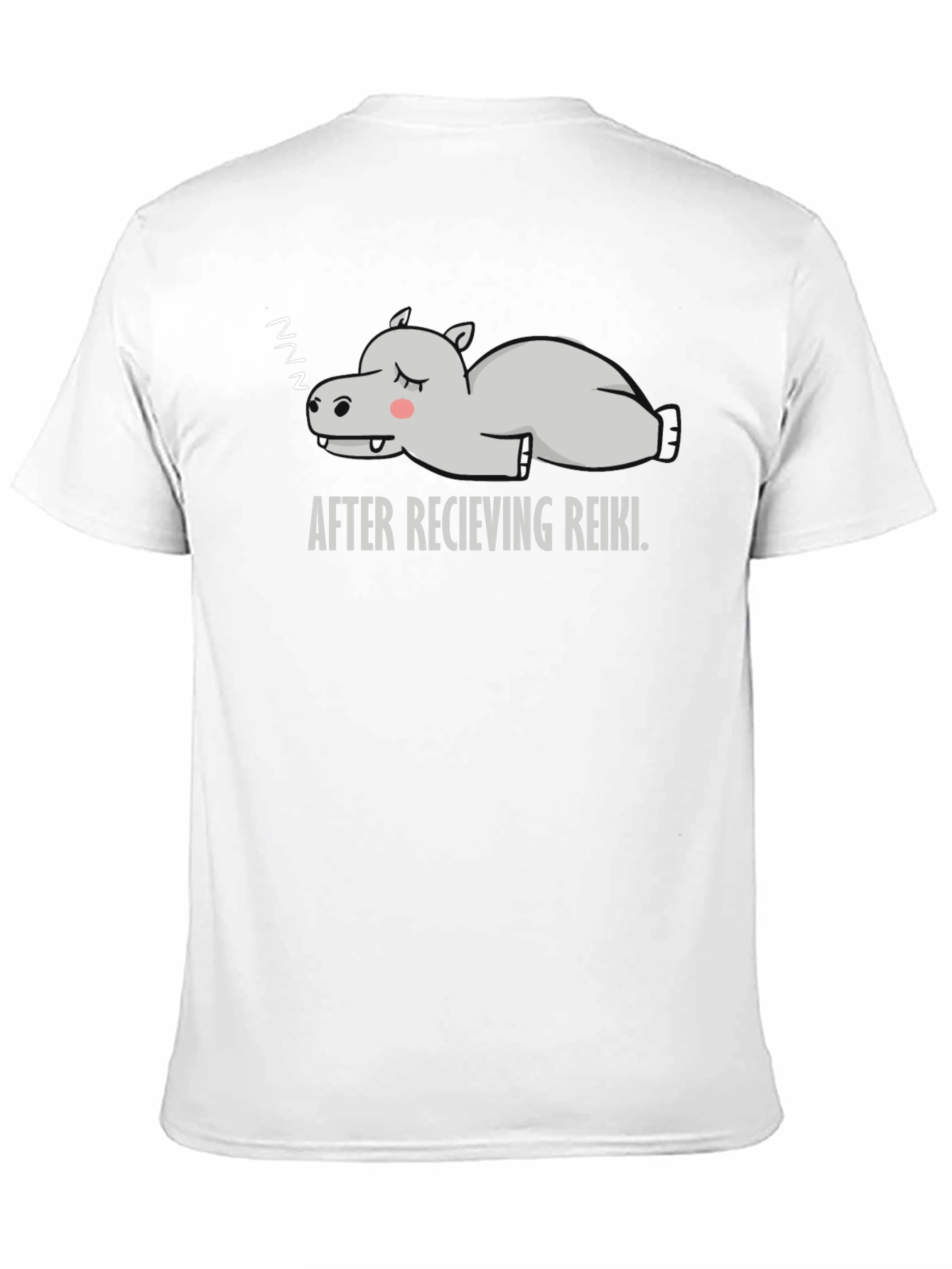 Relaxed Reiki Hippo Graphic Tee