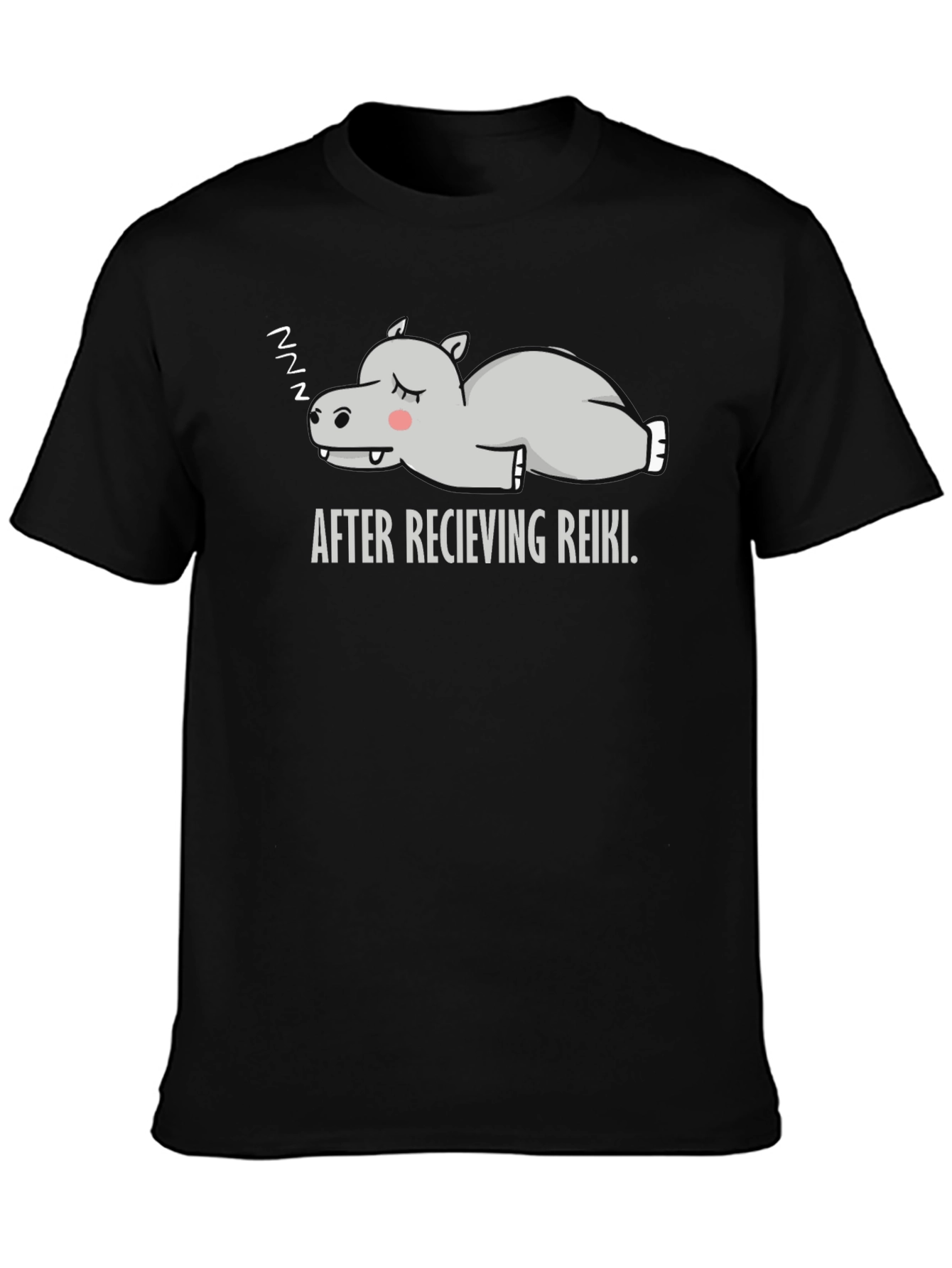 Relaxed Reiki Hippo Graphic Tee