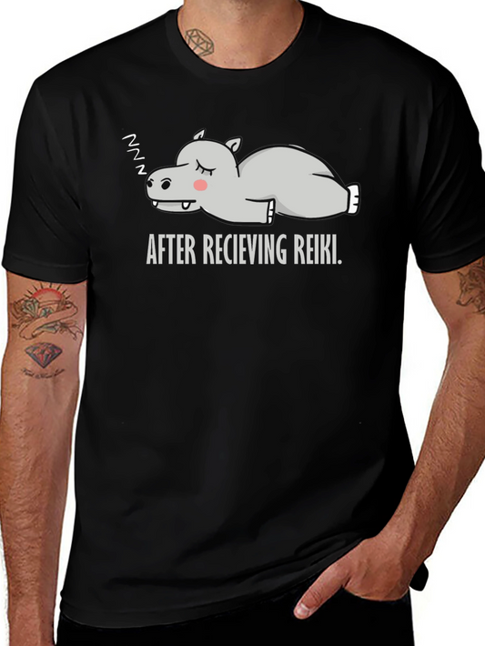 Relaxed Reiki Hippo Graphic Tee