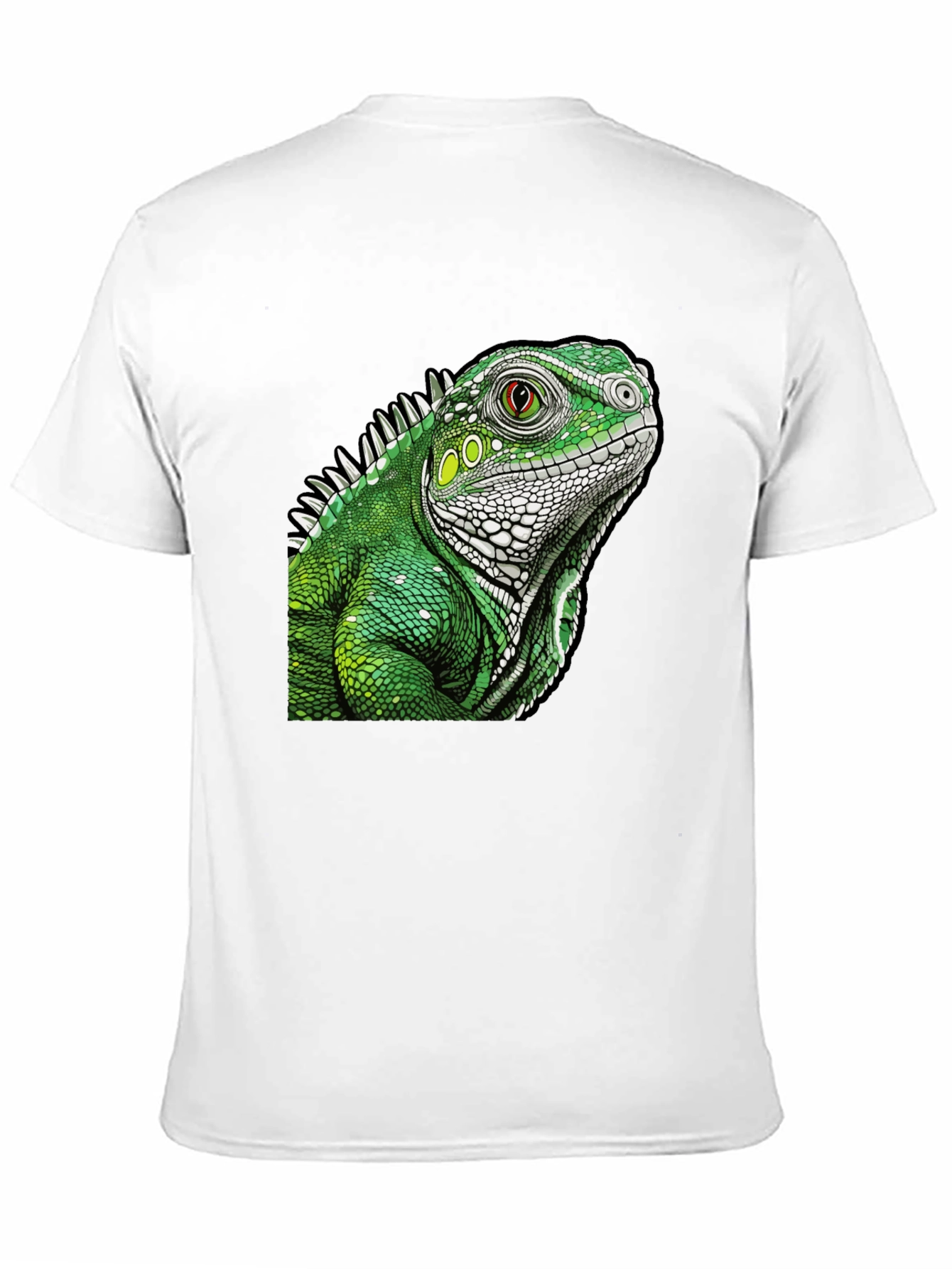 Iguana Graphic Print Black T-Shirt