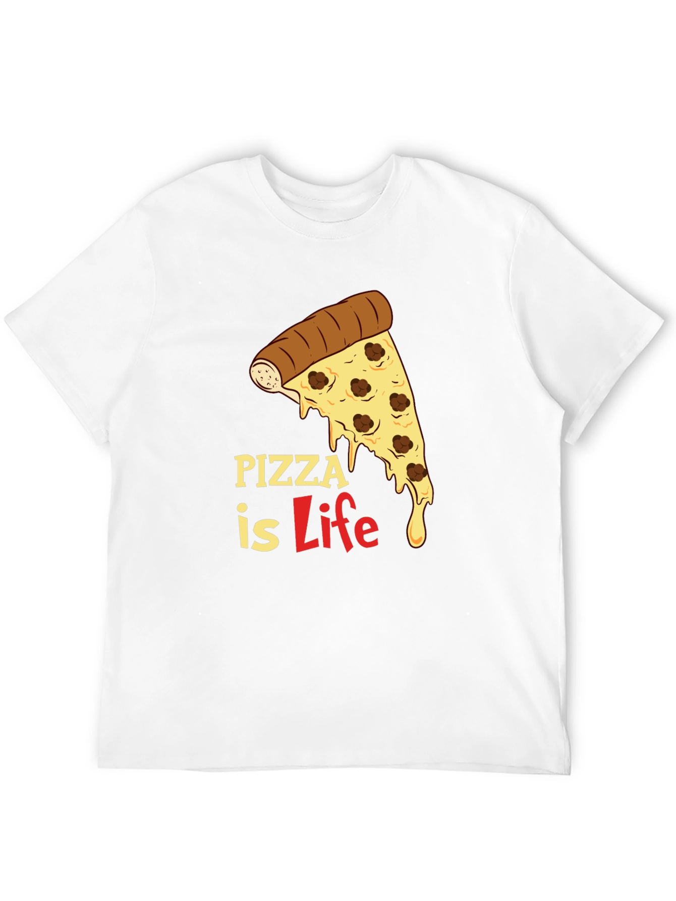 Pizza is Life Graphic T-Shirt
