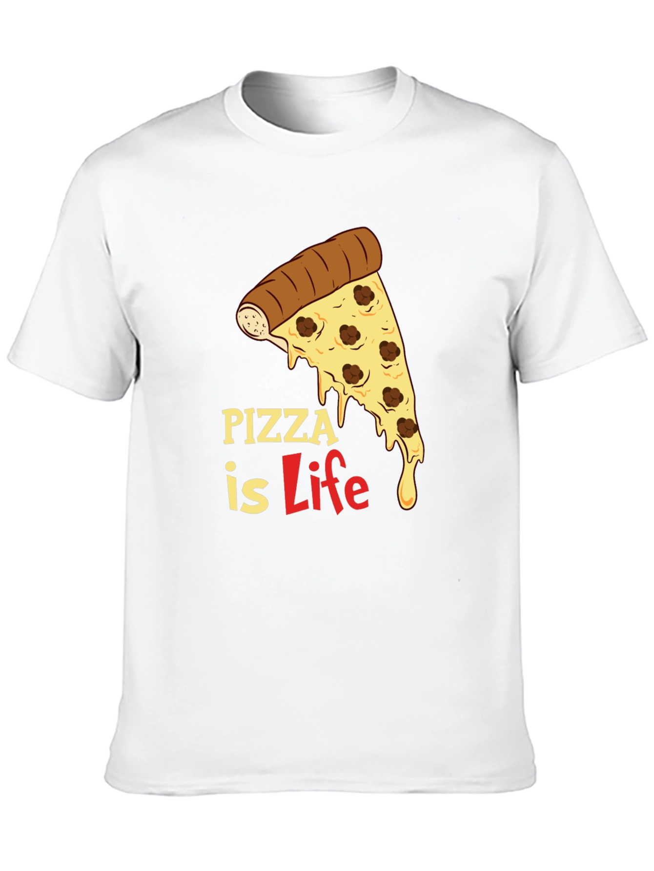 Pizza is Life Graphic T-Shirt