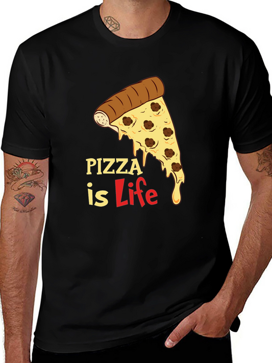 Pizza is Life Graphic T-Shirt