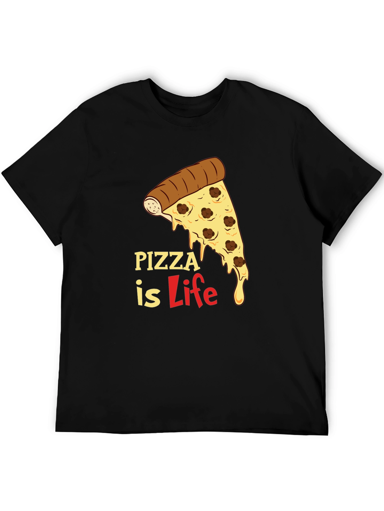 Pizza is Life Graphic T-Shirt