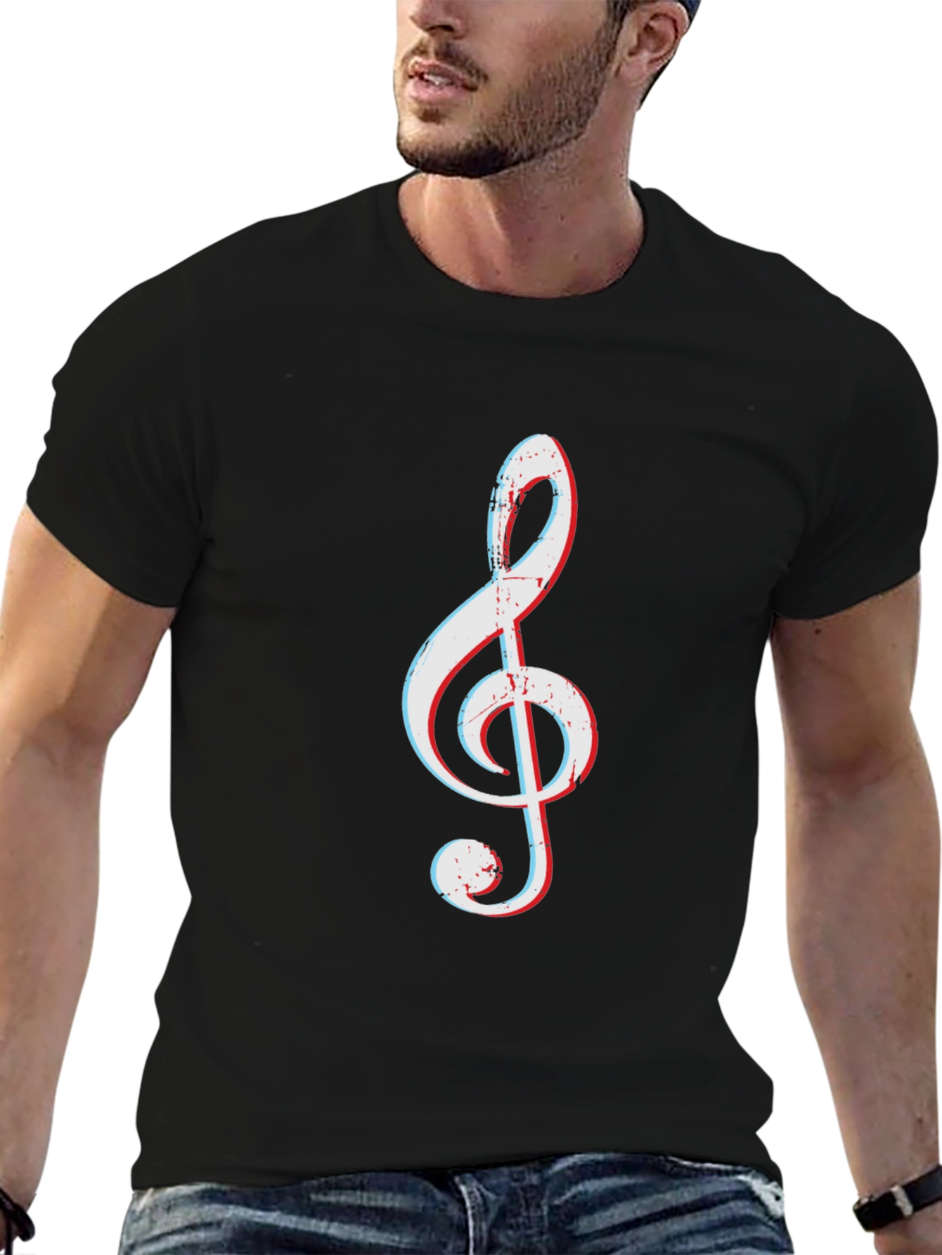 Treble Clef Graphic Tee - Music Lovers T-Shirt