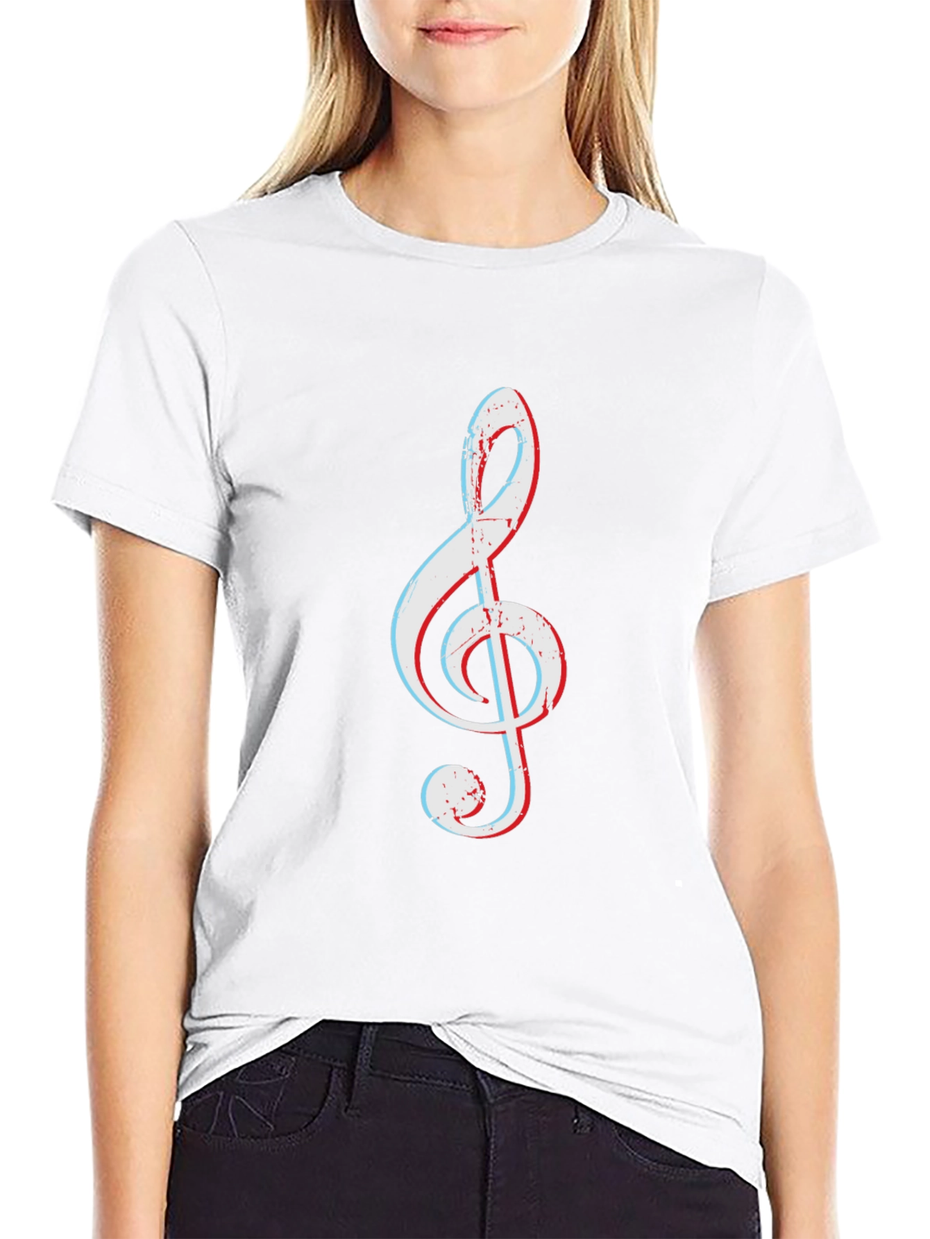 Treble Clef Graphic Tee - Music Lovers T-Shirt
