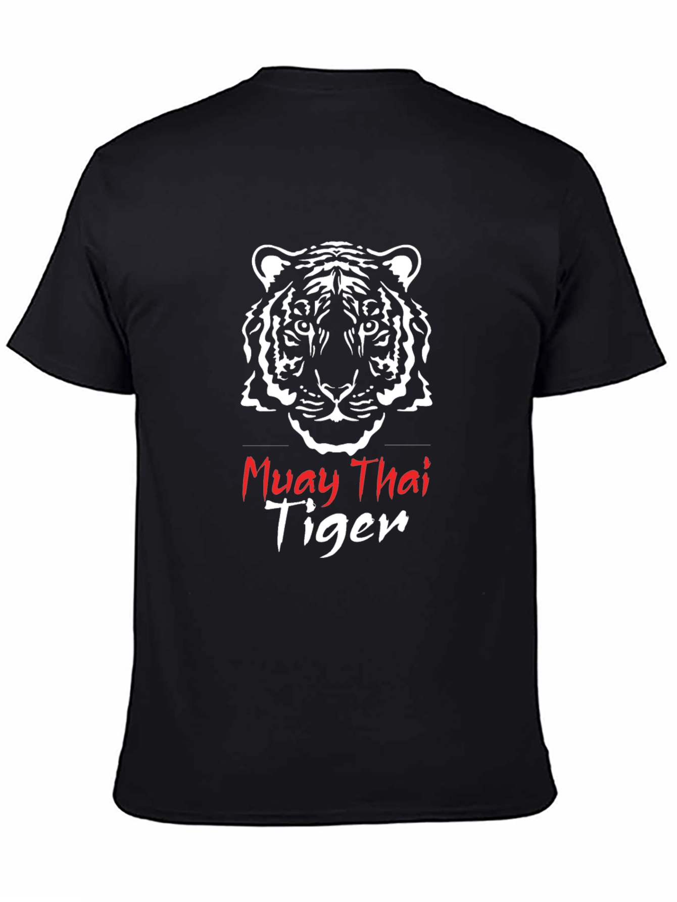 Muay Thai Tiger Graphic T-Shirt - Black