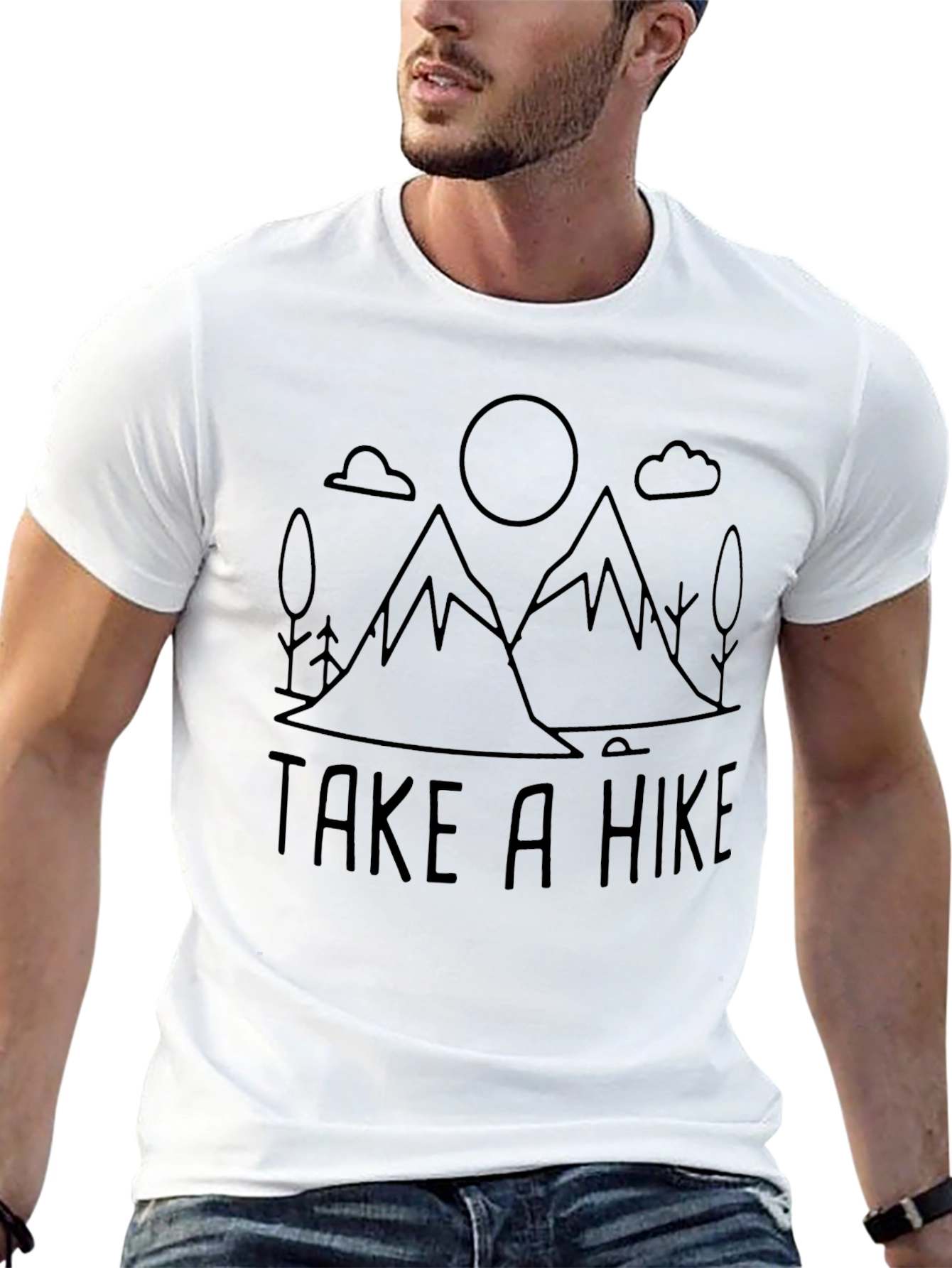 Take a Hike Black Graphic T-Shirt