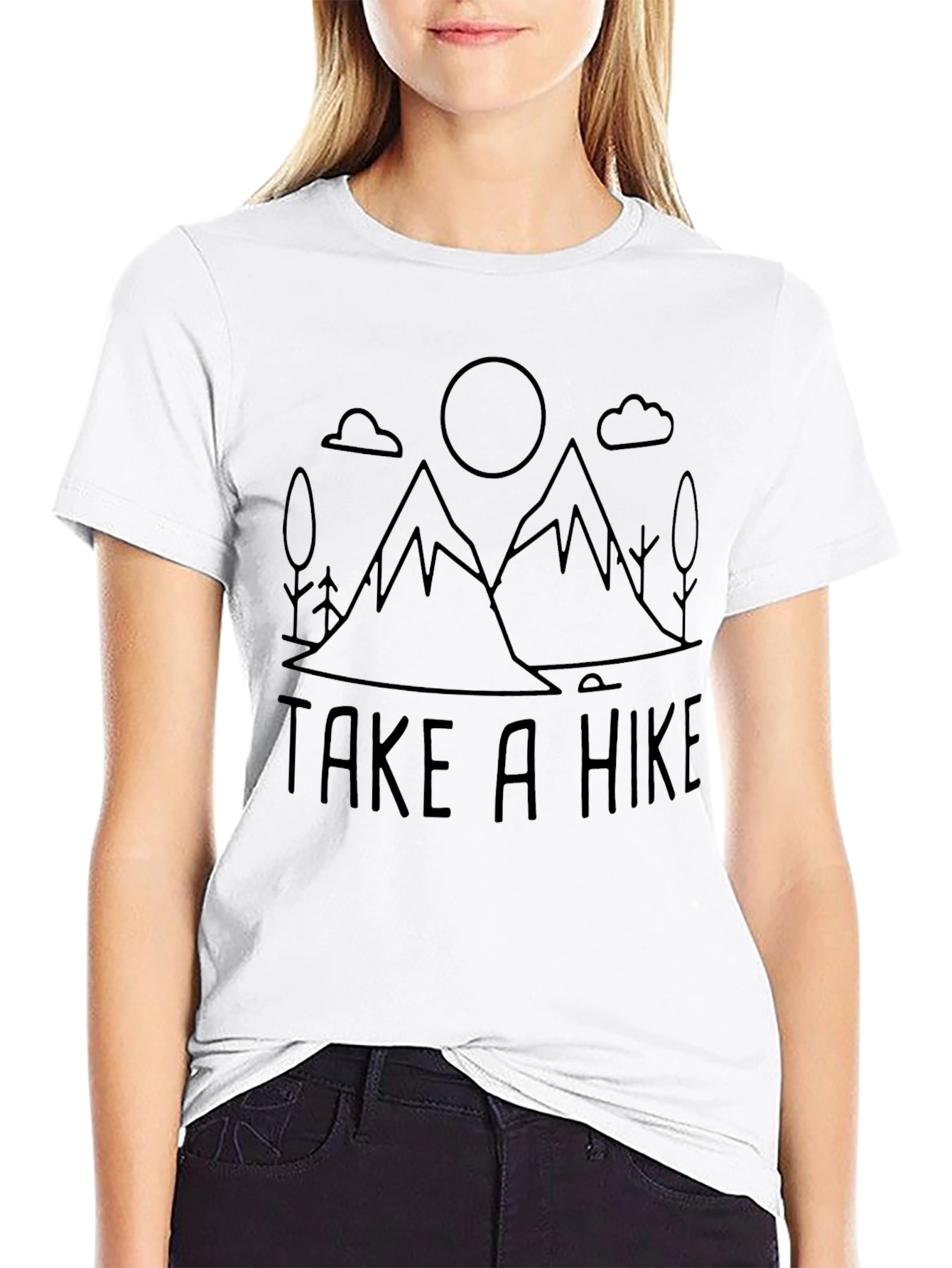 Take a Hike Black Graphic T-Shirt