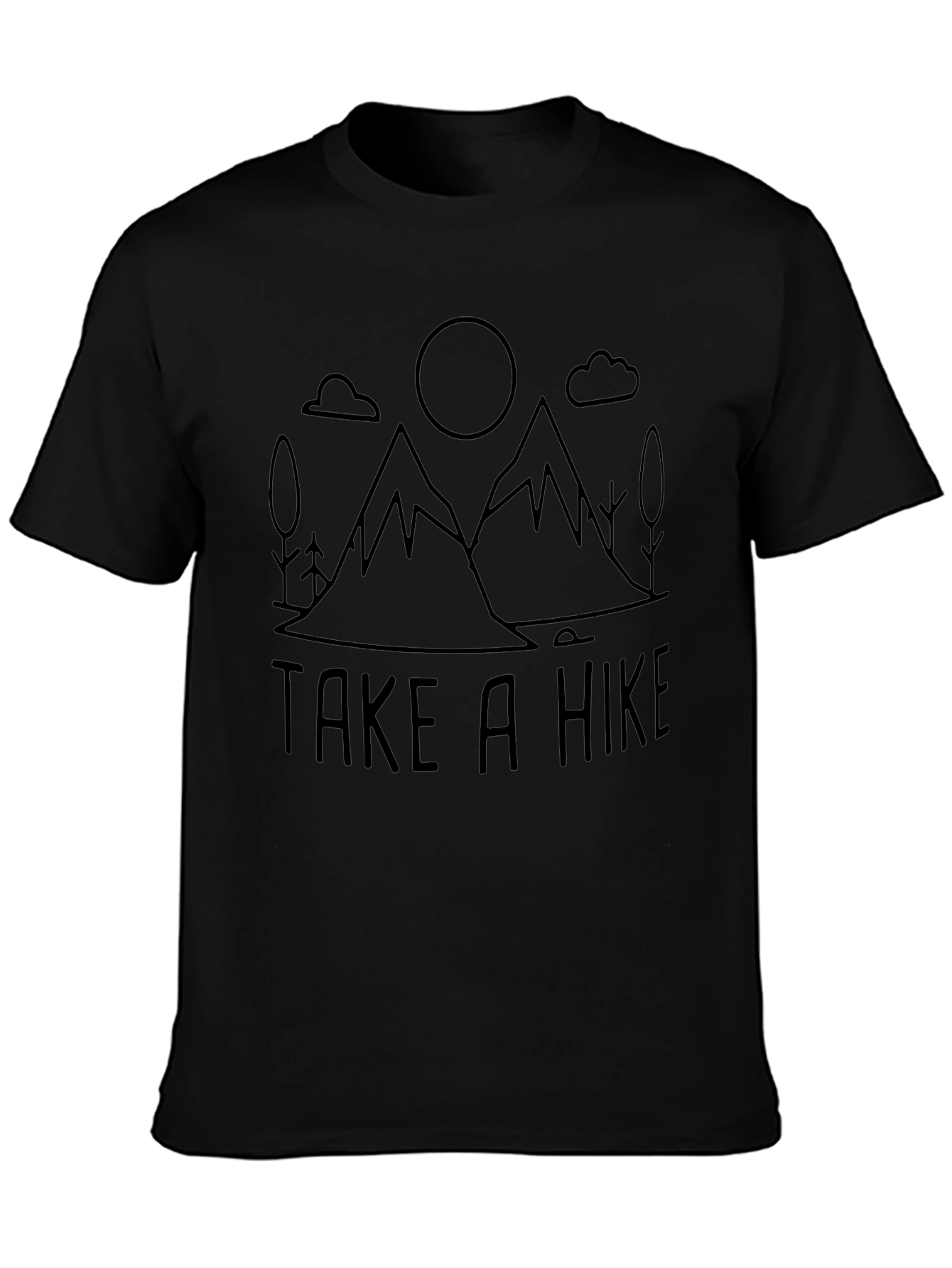 Take a Hike Black Graphic T-Shirt
