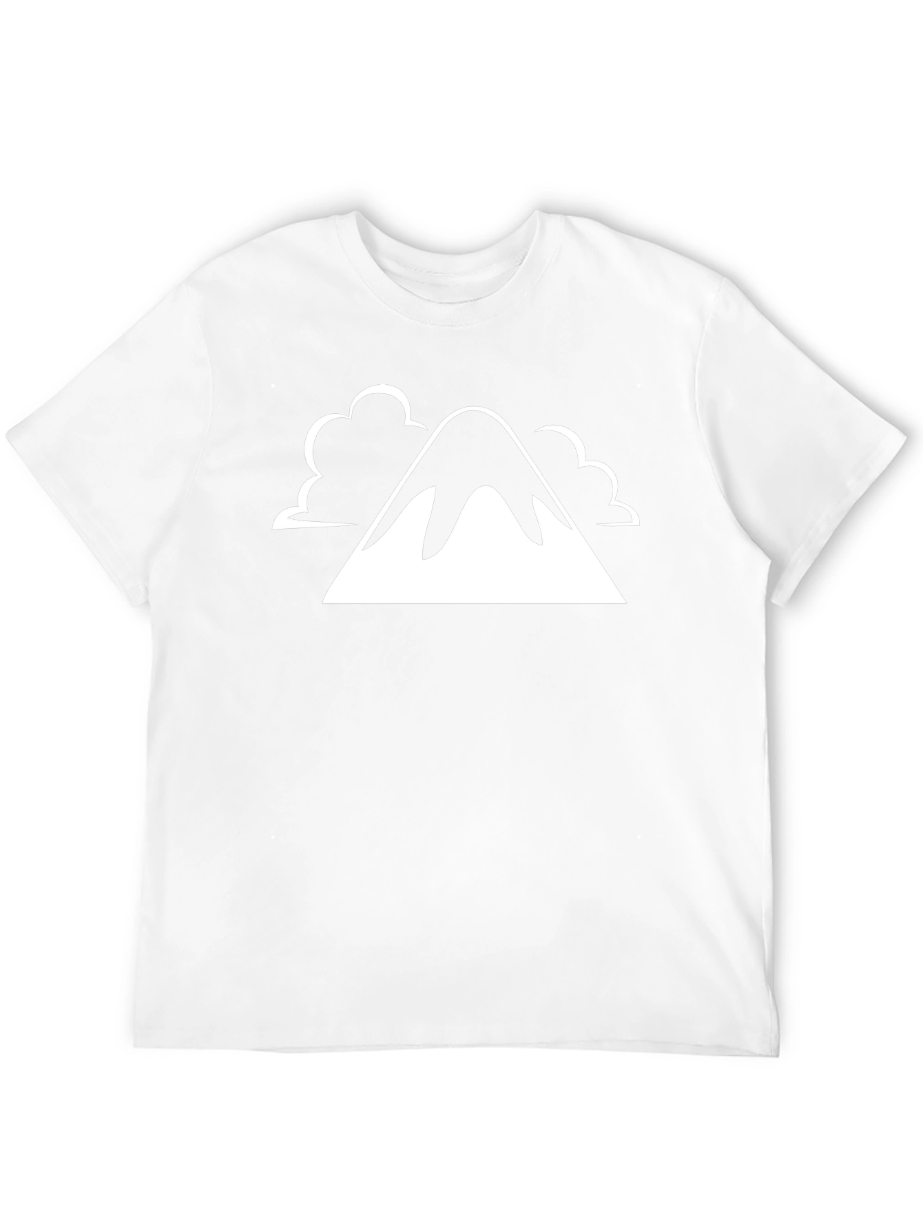 Mountain Graphic Tee - Black Cotton Blend Shirt