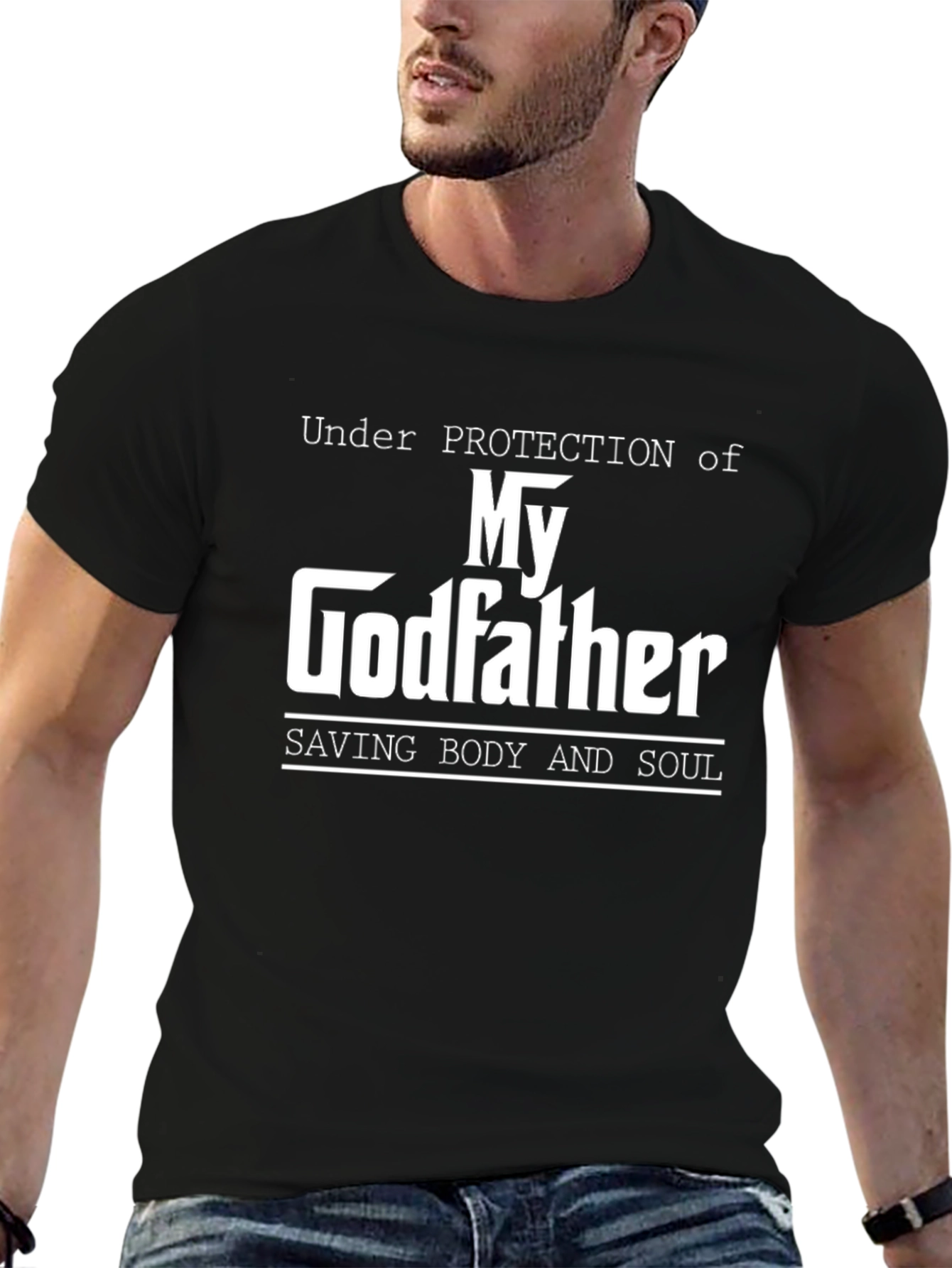 Under Protection of My Godfather T-Shirt