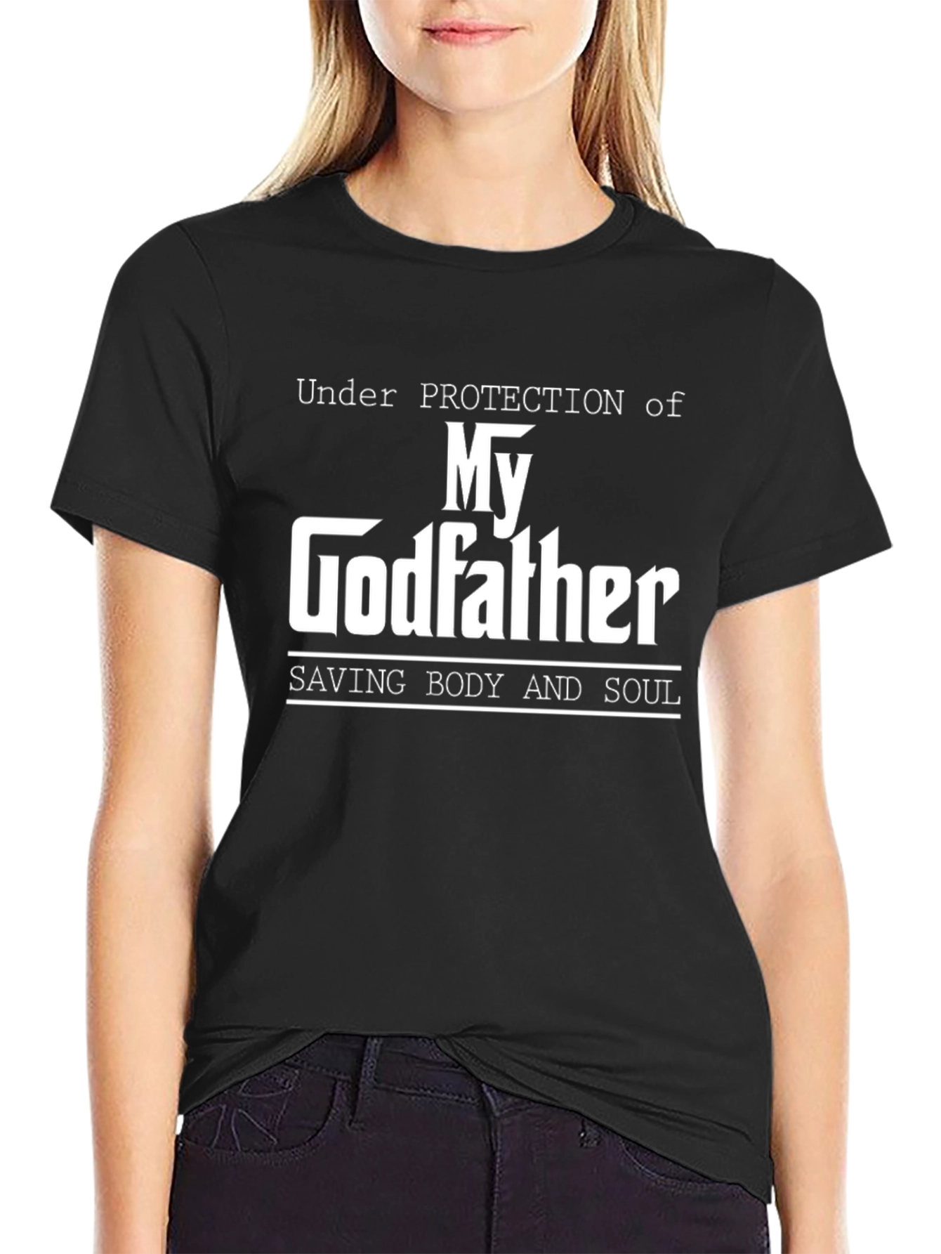 Under Protection of My Godfather T-Shirt