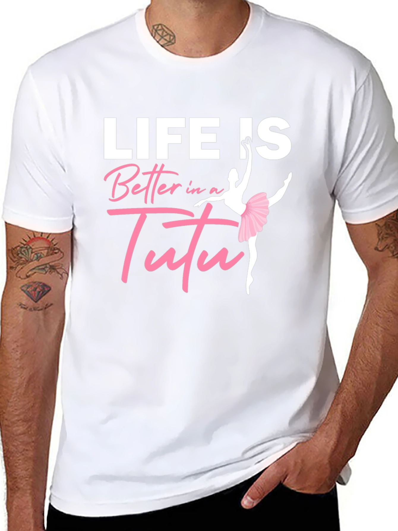 Life Is Better In A Tutu Black T-Shirt