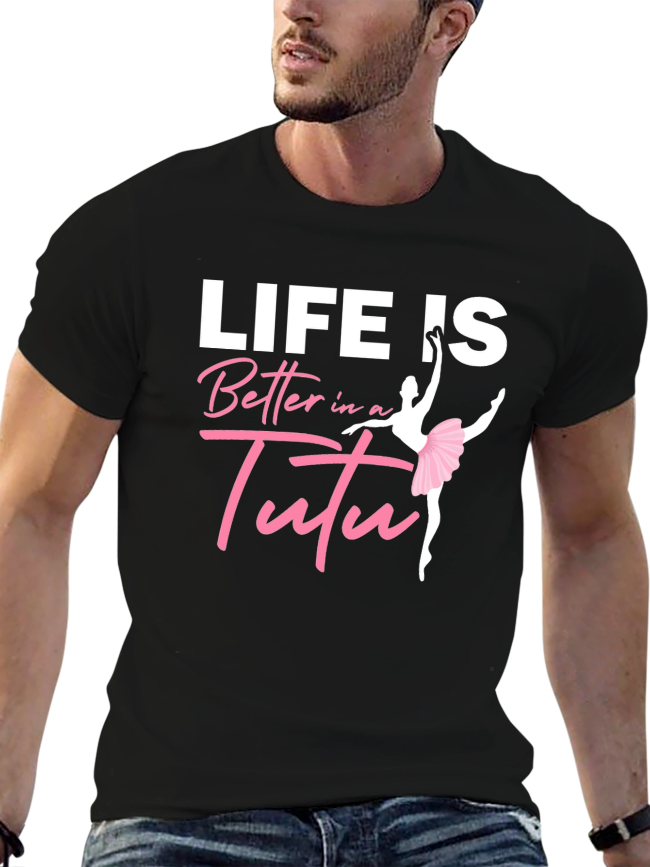 Life Is Better In A Tutu Black T-Shirt