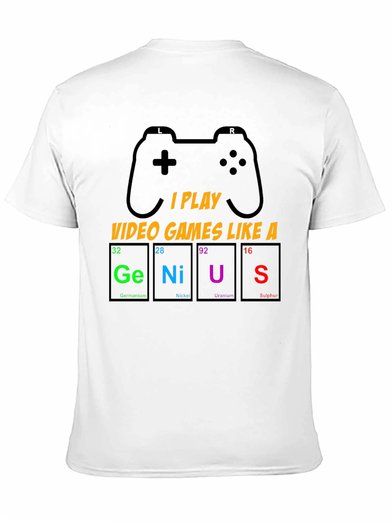 Gamer Genius T-Shirt - Periodic Table Design