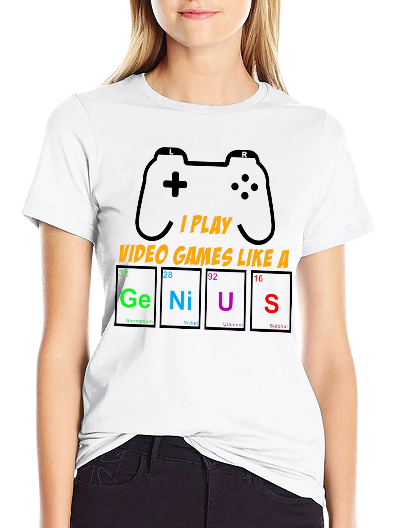 Gamer Genius T-Shirt - Periodic Table Design