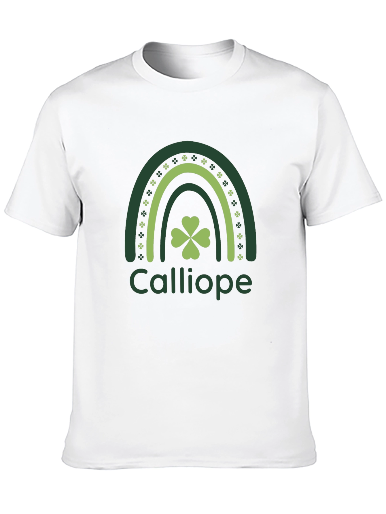 Calliope St. Patricks Day Rainbow Shamrock T-Shirt