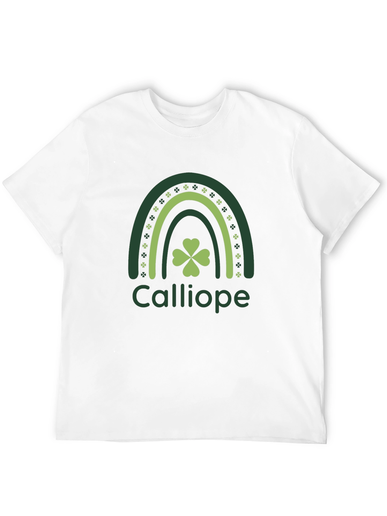 Calliope St. Patricks Day Rainbow Shamrock T-Shirt