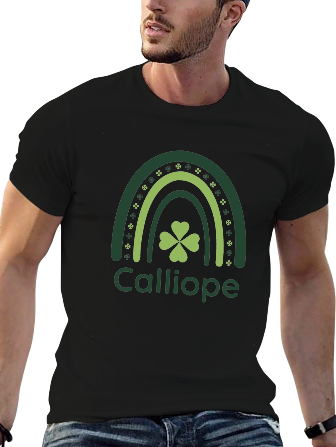 Calliope St. Patricks Day Rainbow Shamrock T-Shirt