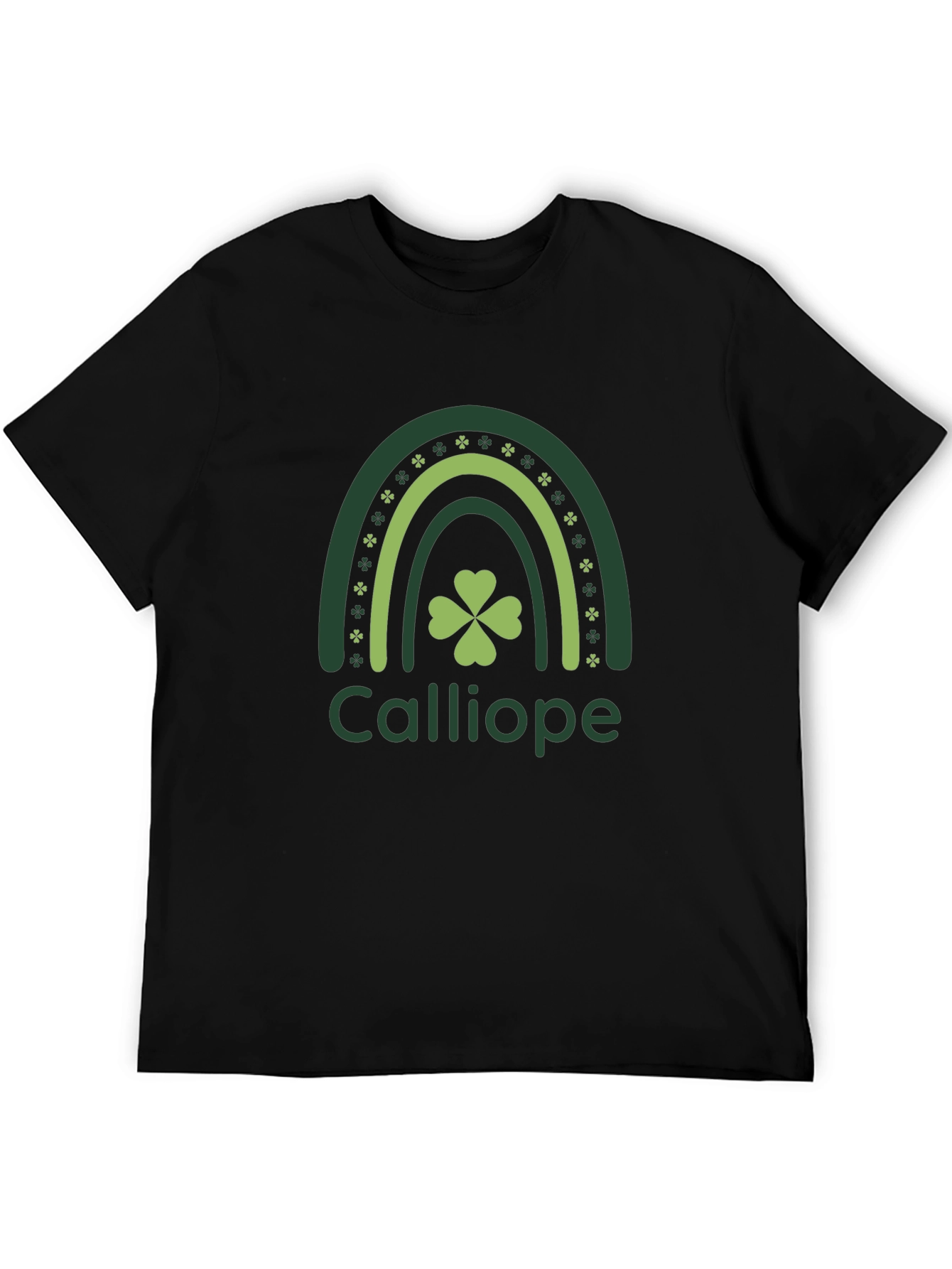 Calliope St. Patricks Day Rainbow Shamrock T-Shirt