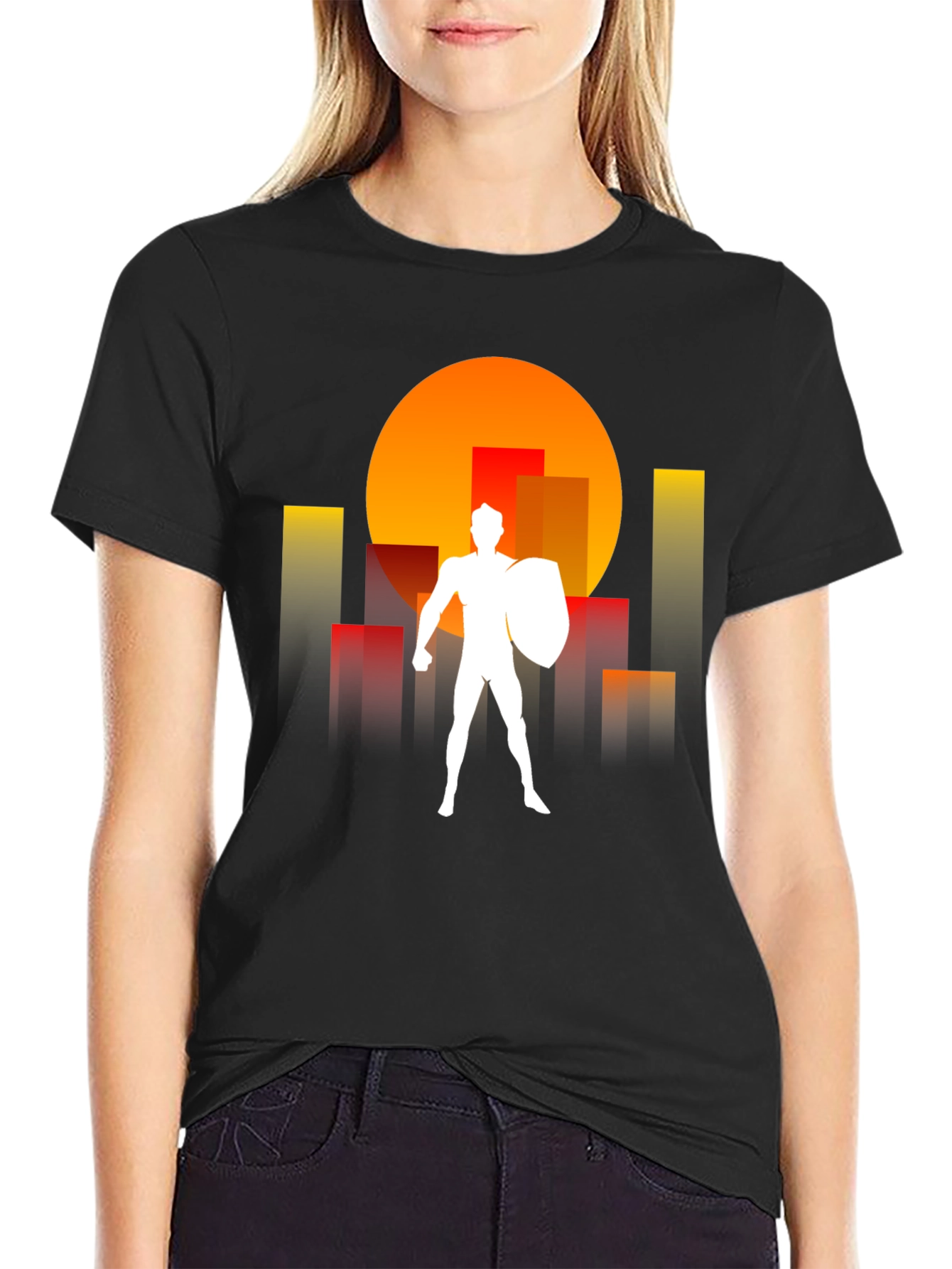 Urban Defender Graphic Tee - Black