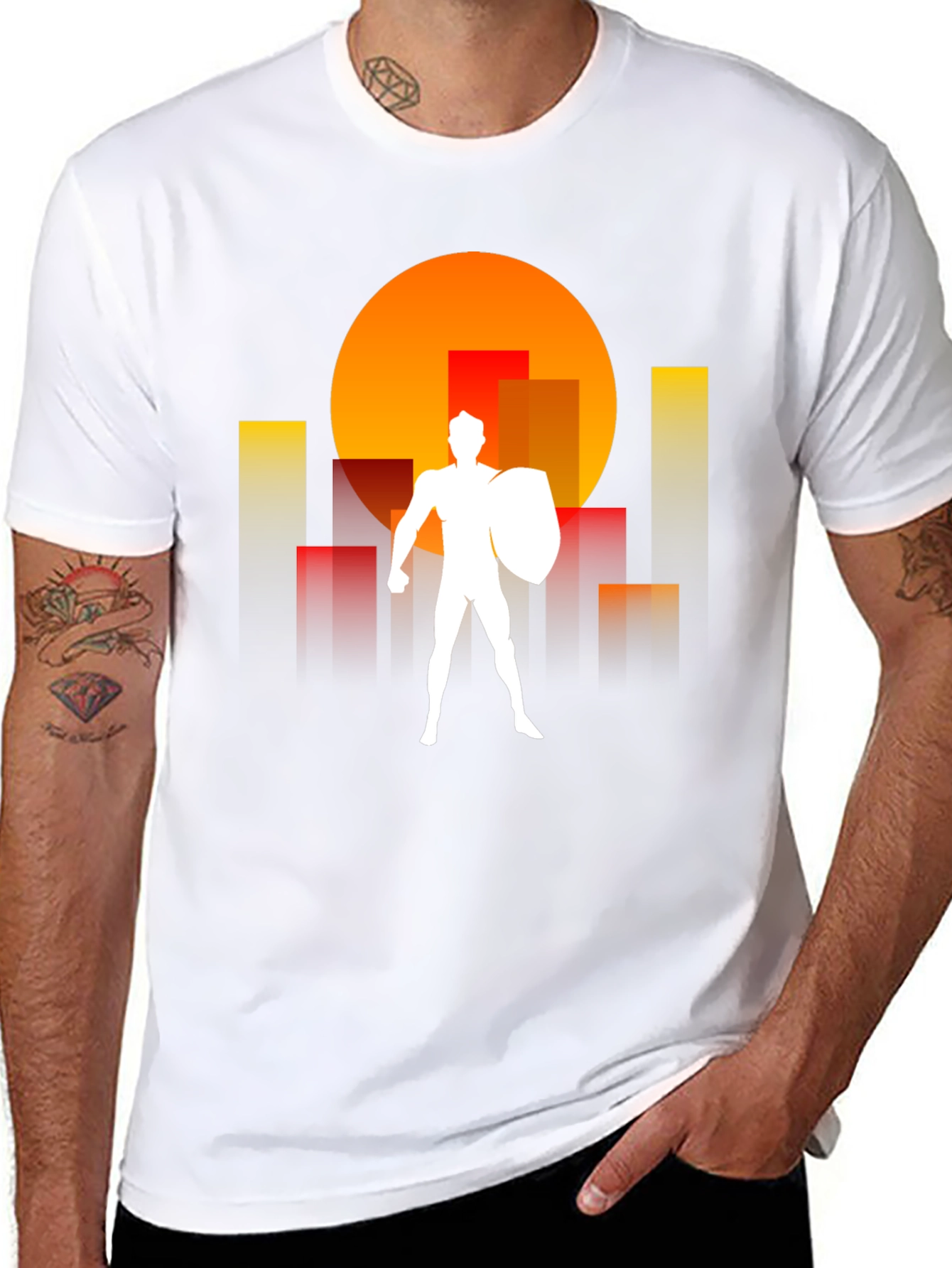 Urban Defender Graphic Tee - Black