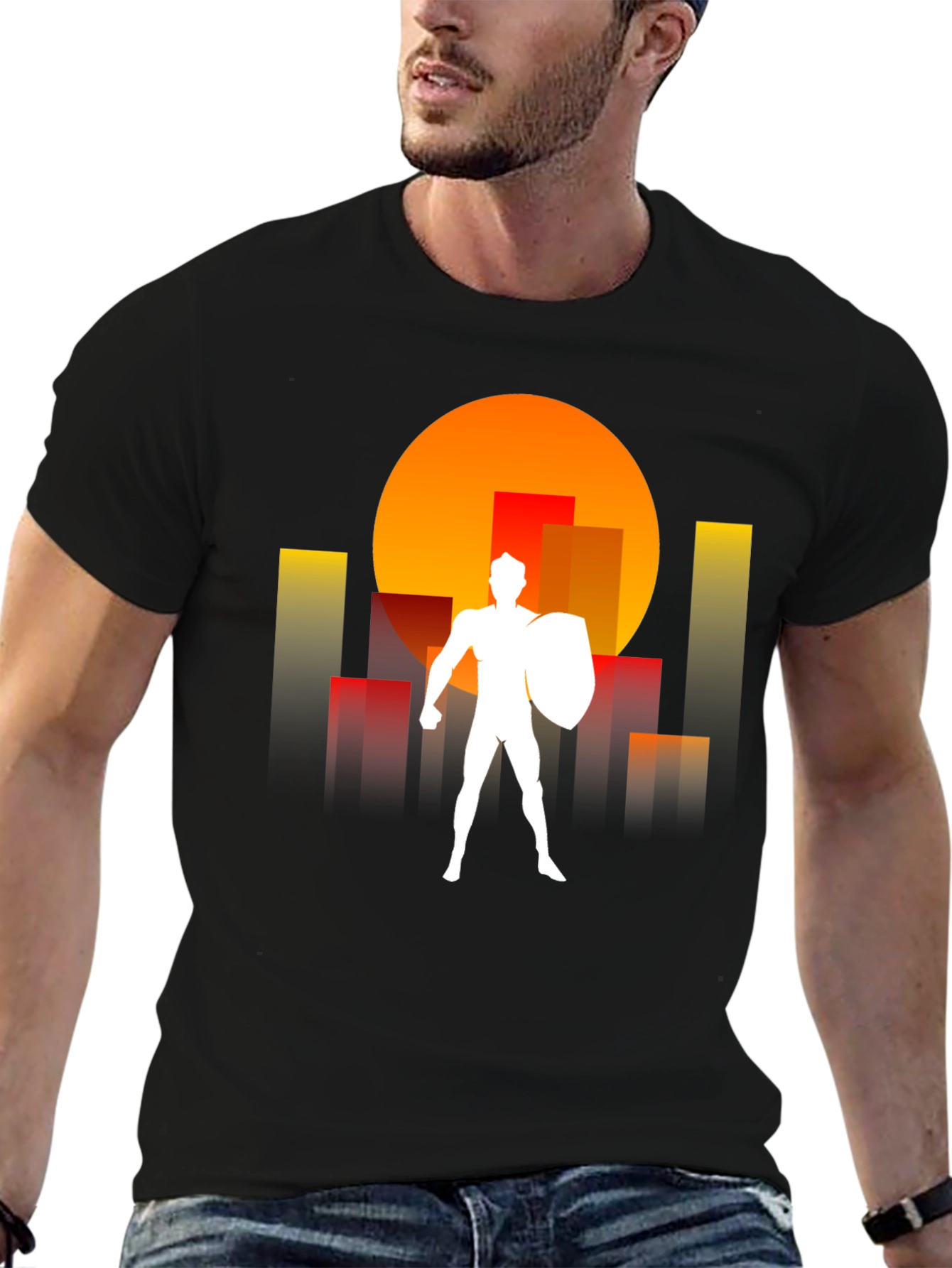 Urban Defender Graphic Tee - Black