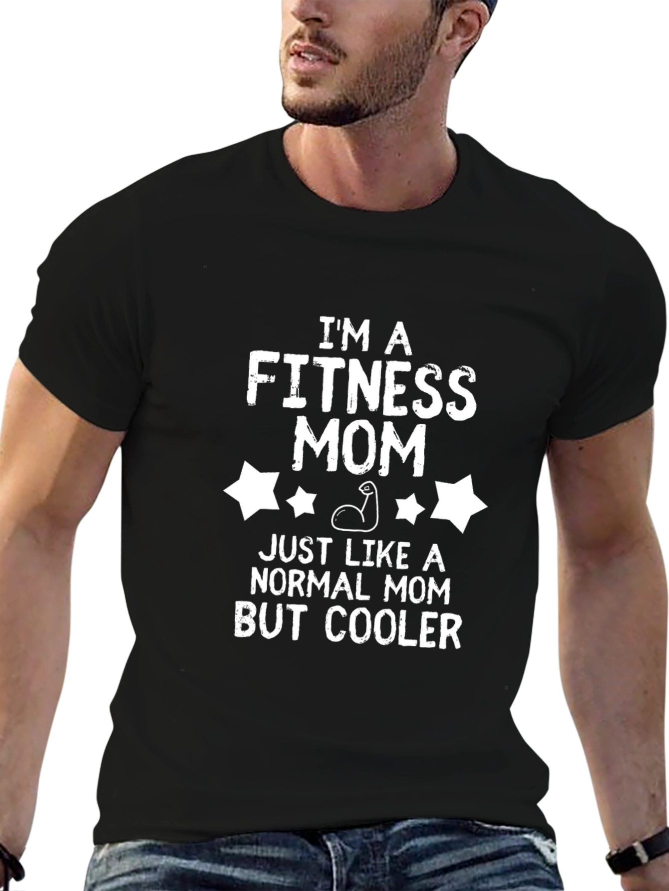 Fitness Mom Graphic T-Shirt - Cool Workout Apparel