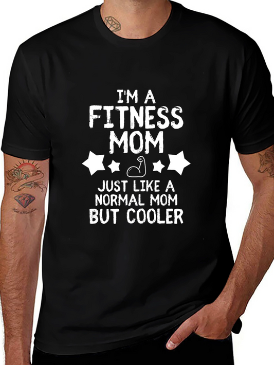 Fitness Mom Graphic T-Shirt - Cool Workout Apparel